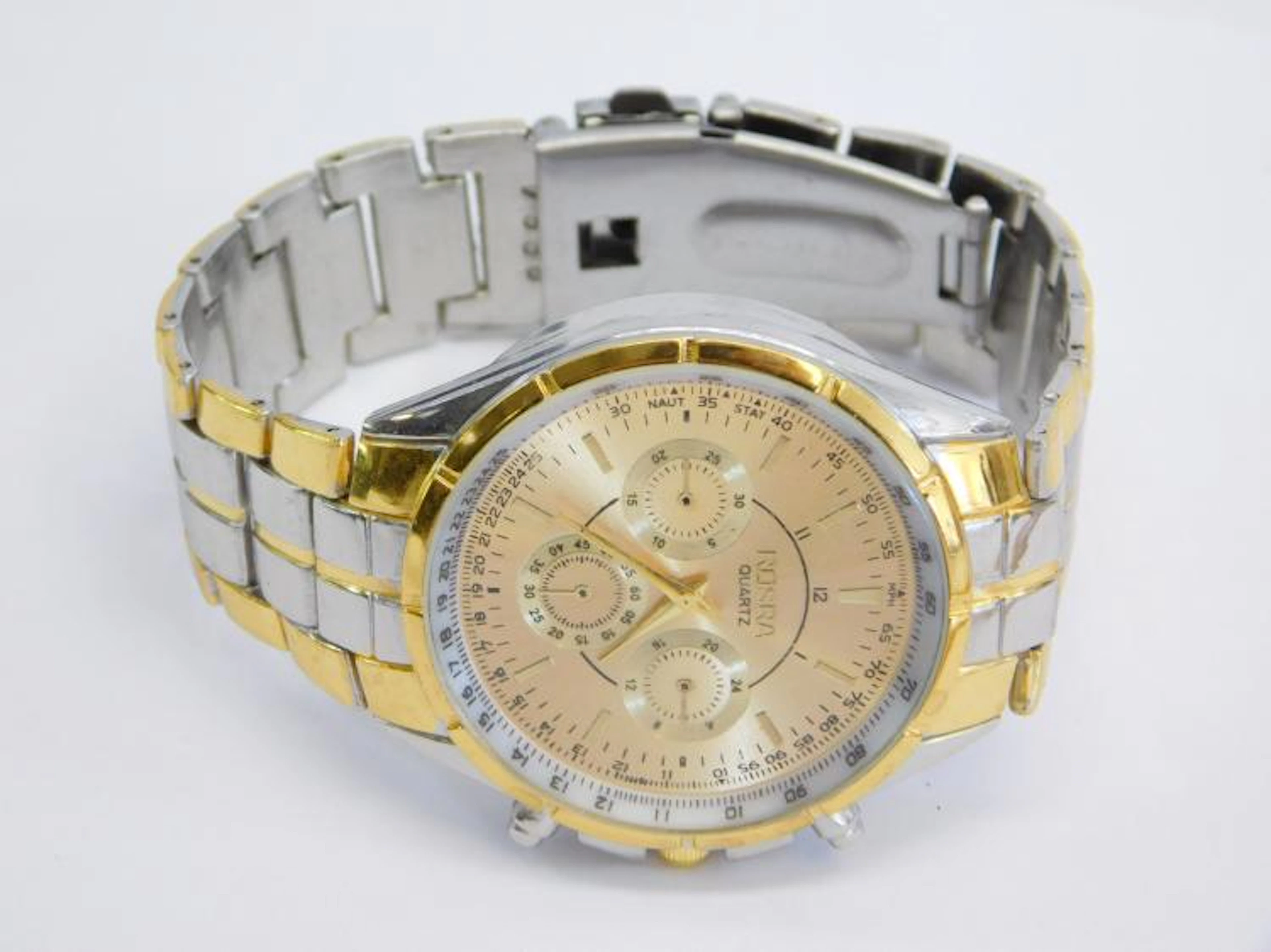 Rosra Men's Two Tone Chronograph Wrist Watch
