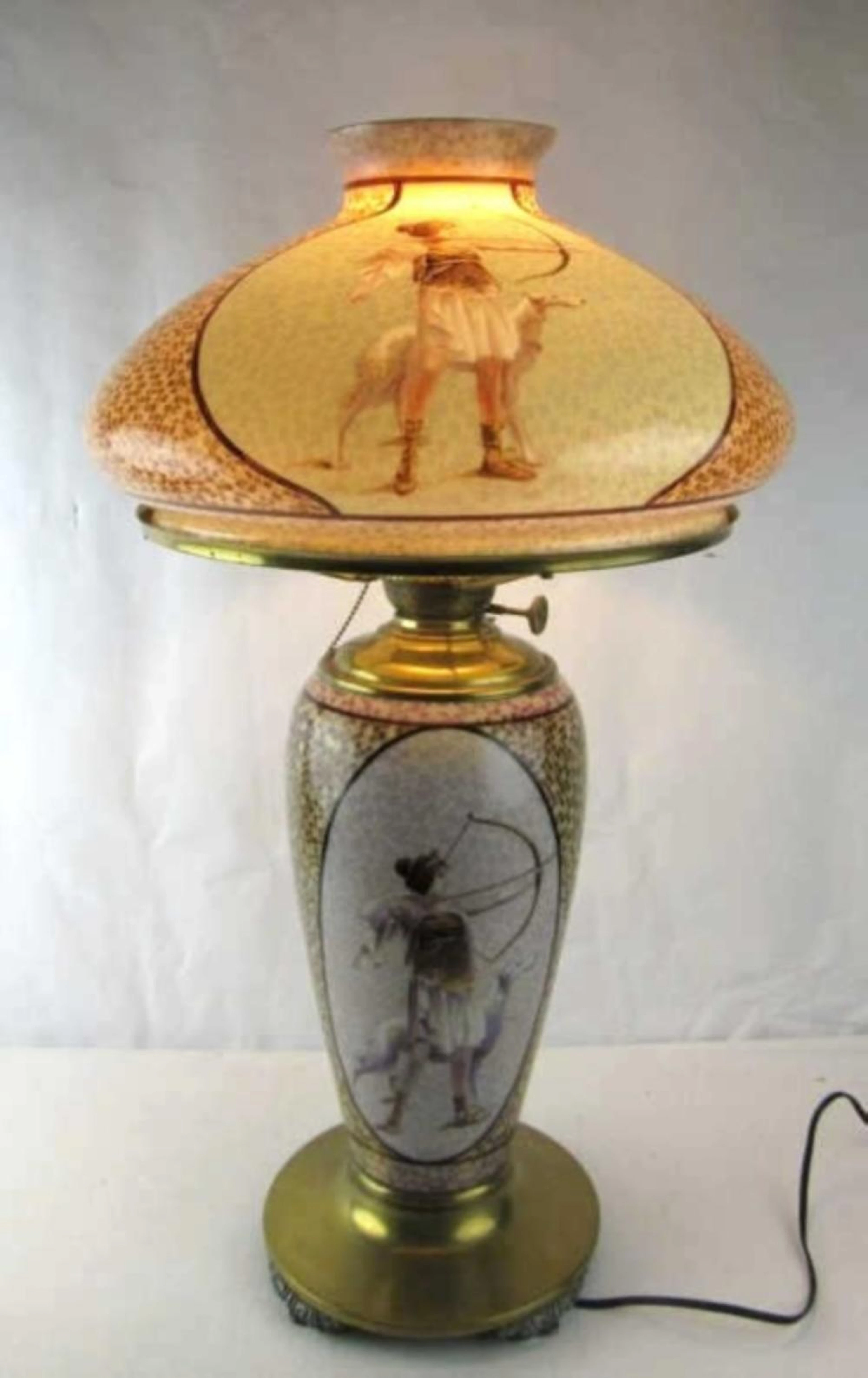 Hand Painted Parlor Lamp