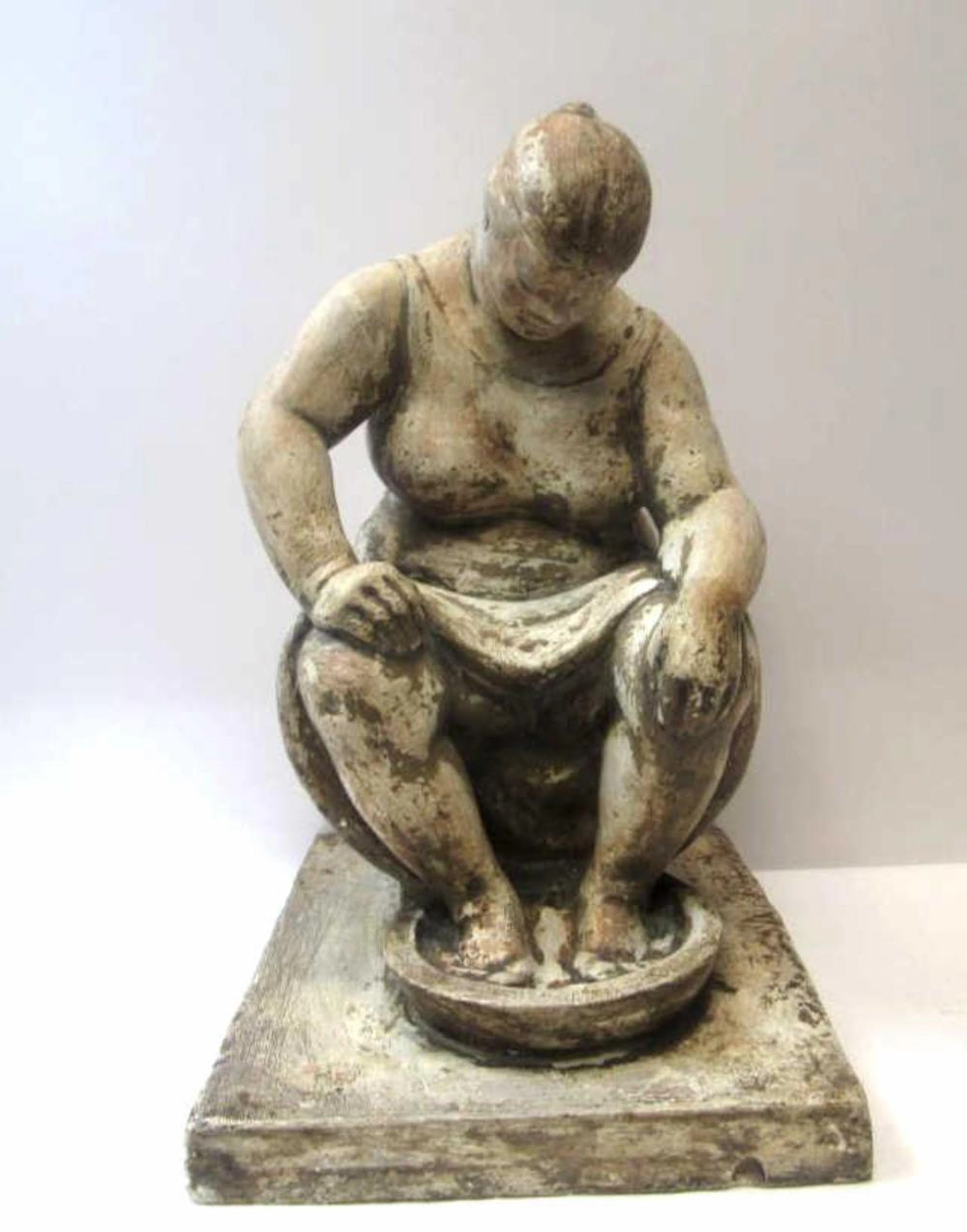 20th Century Maiden Figure Sculpture.