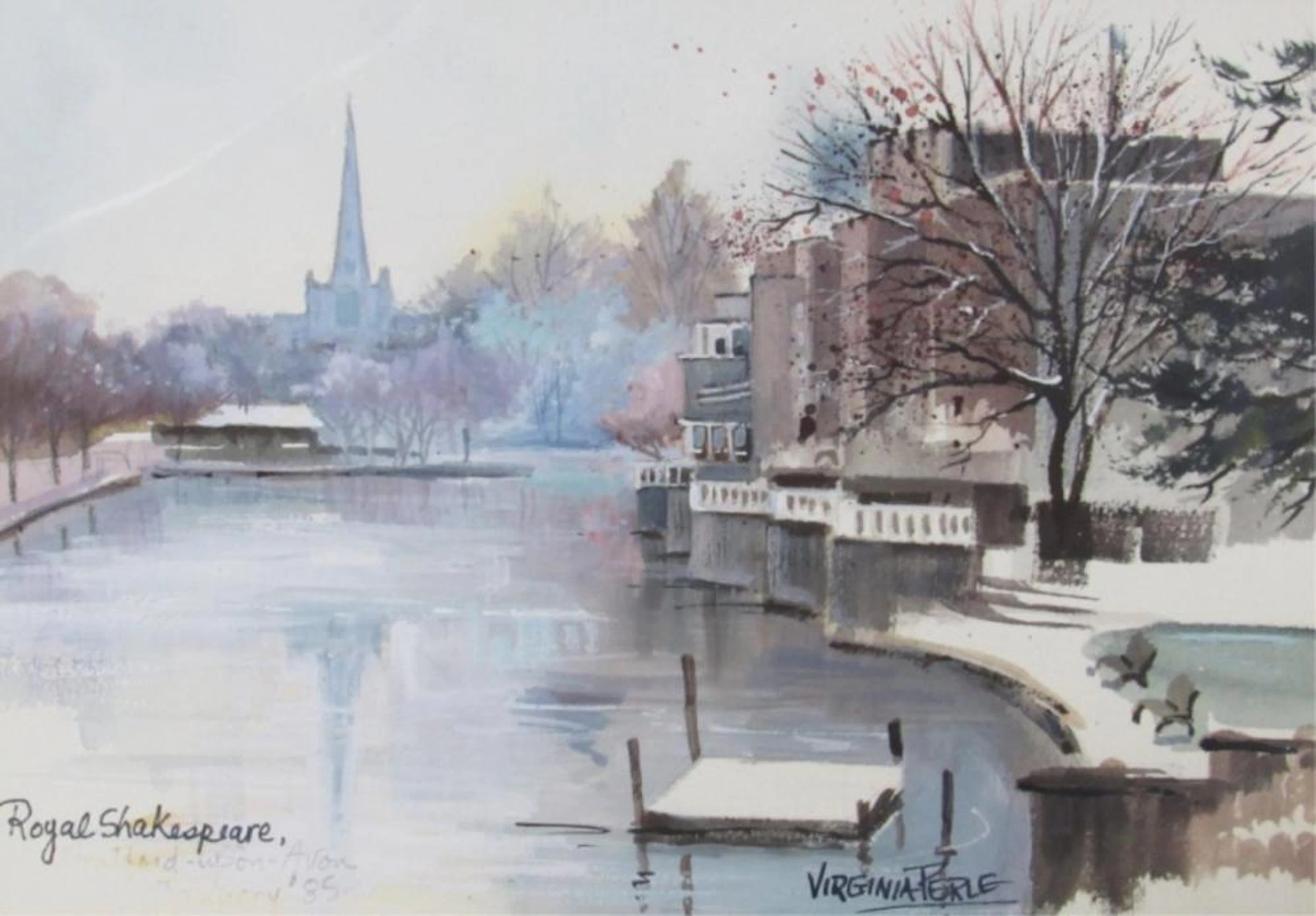 Origina Watercolor Painting Rogae Shakezpiare