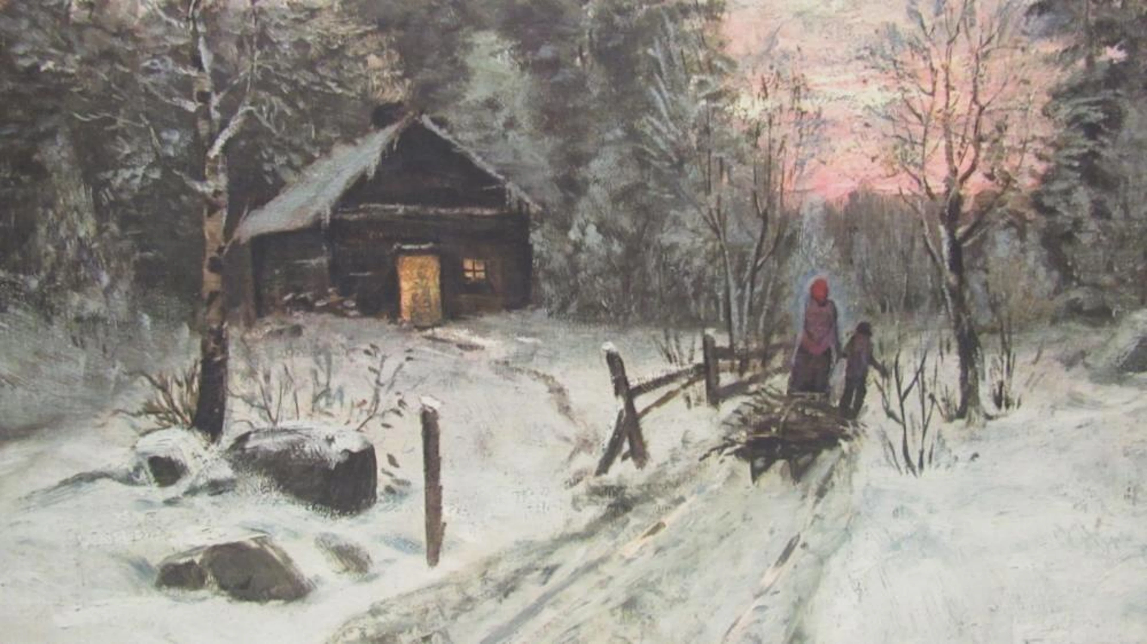 Winter in the Rurals Painting, Signed