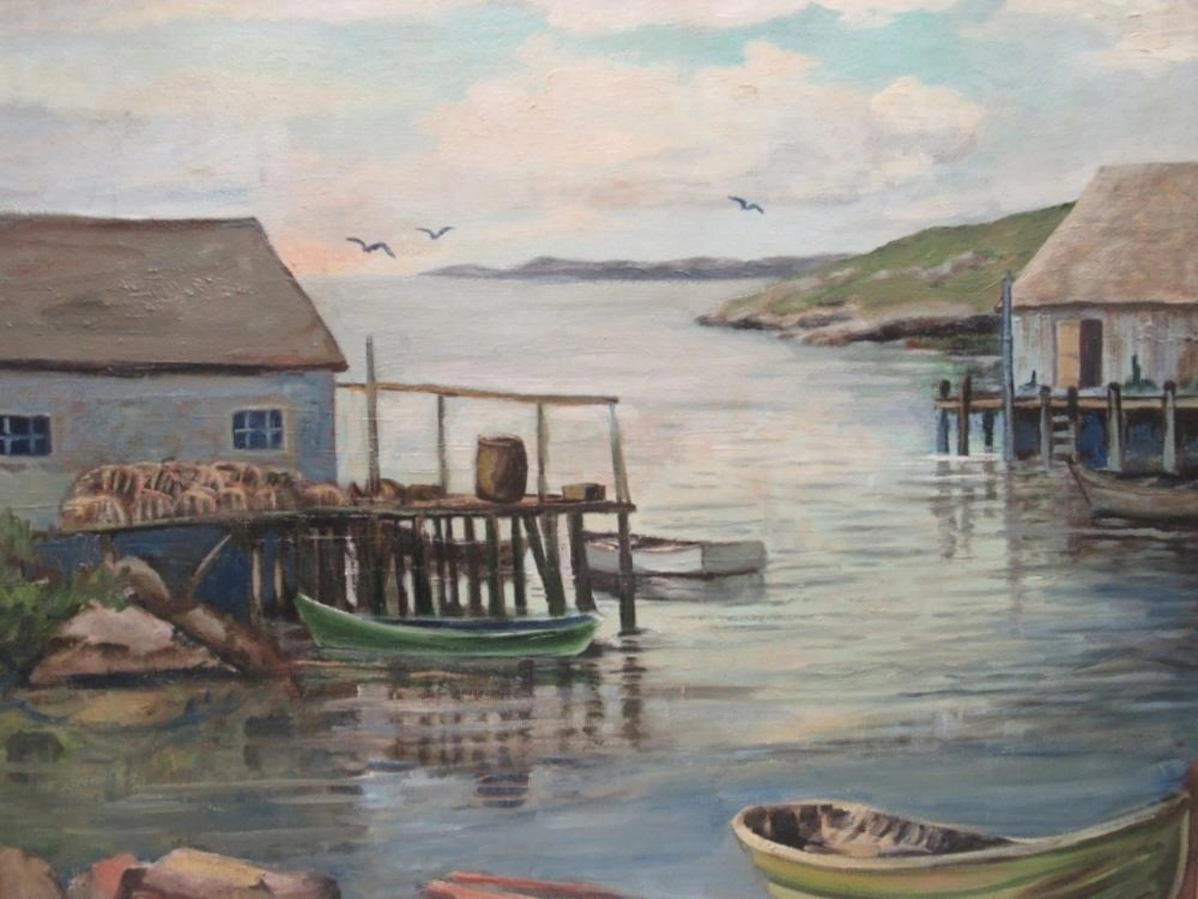 Beautiful Painting of a Port