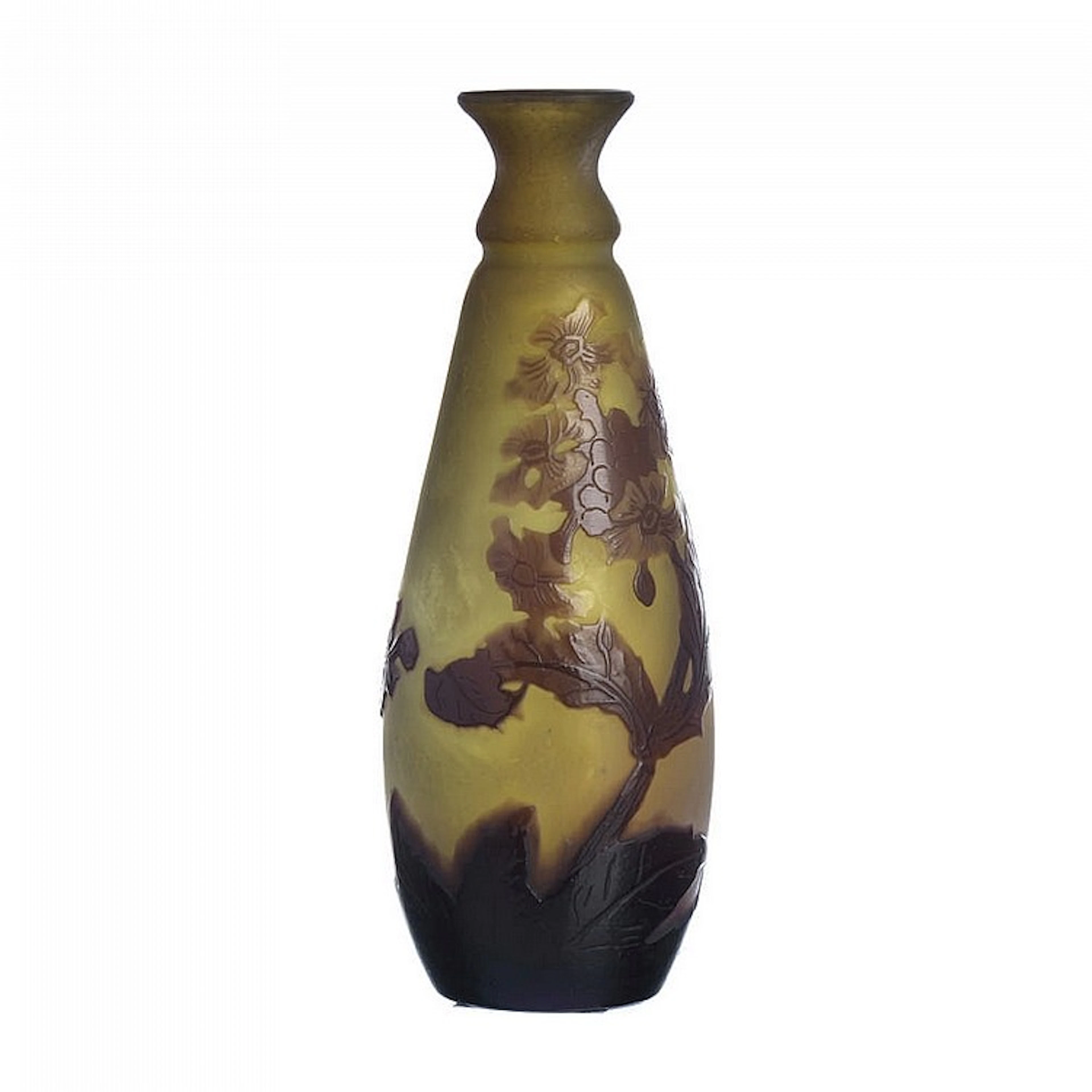 GALLÉ - Small "freesia alba" vase