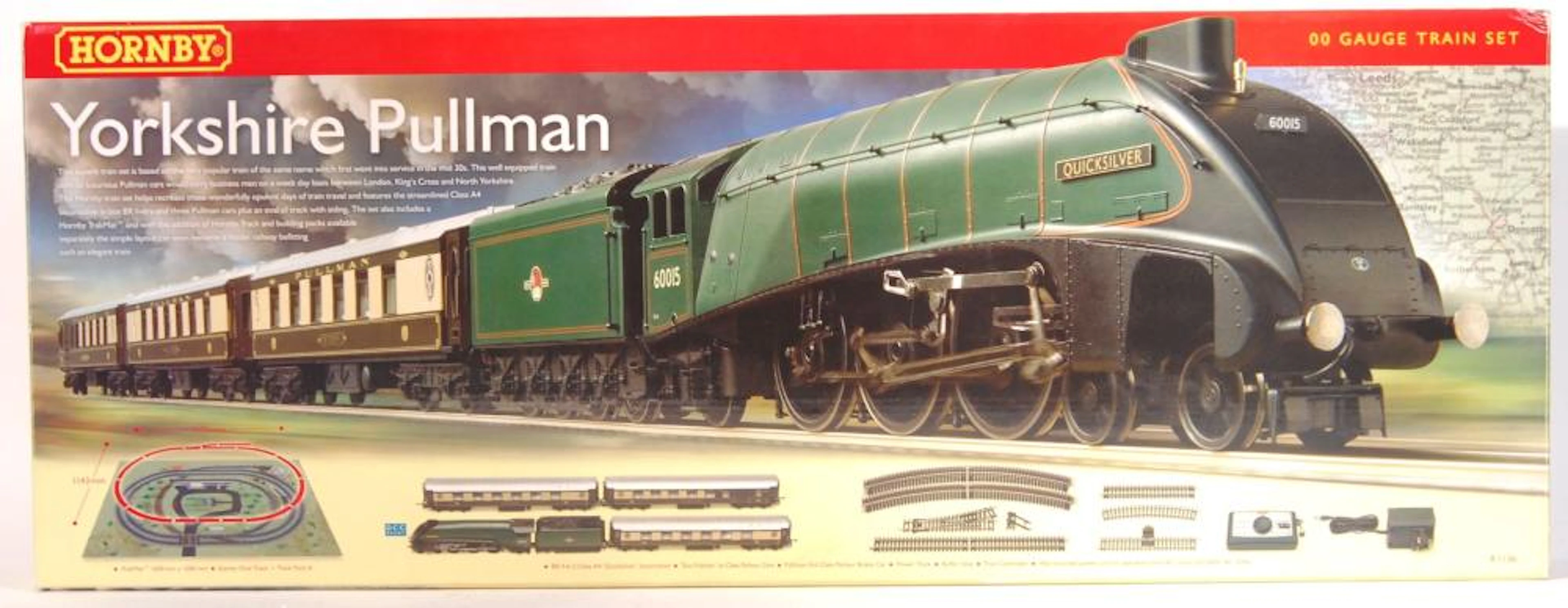 HORNBY 00 GAUGE RAILWAY TRAINSET SET R1136 YORKSHIRE PULLMAN
