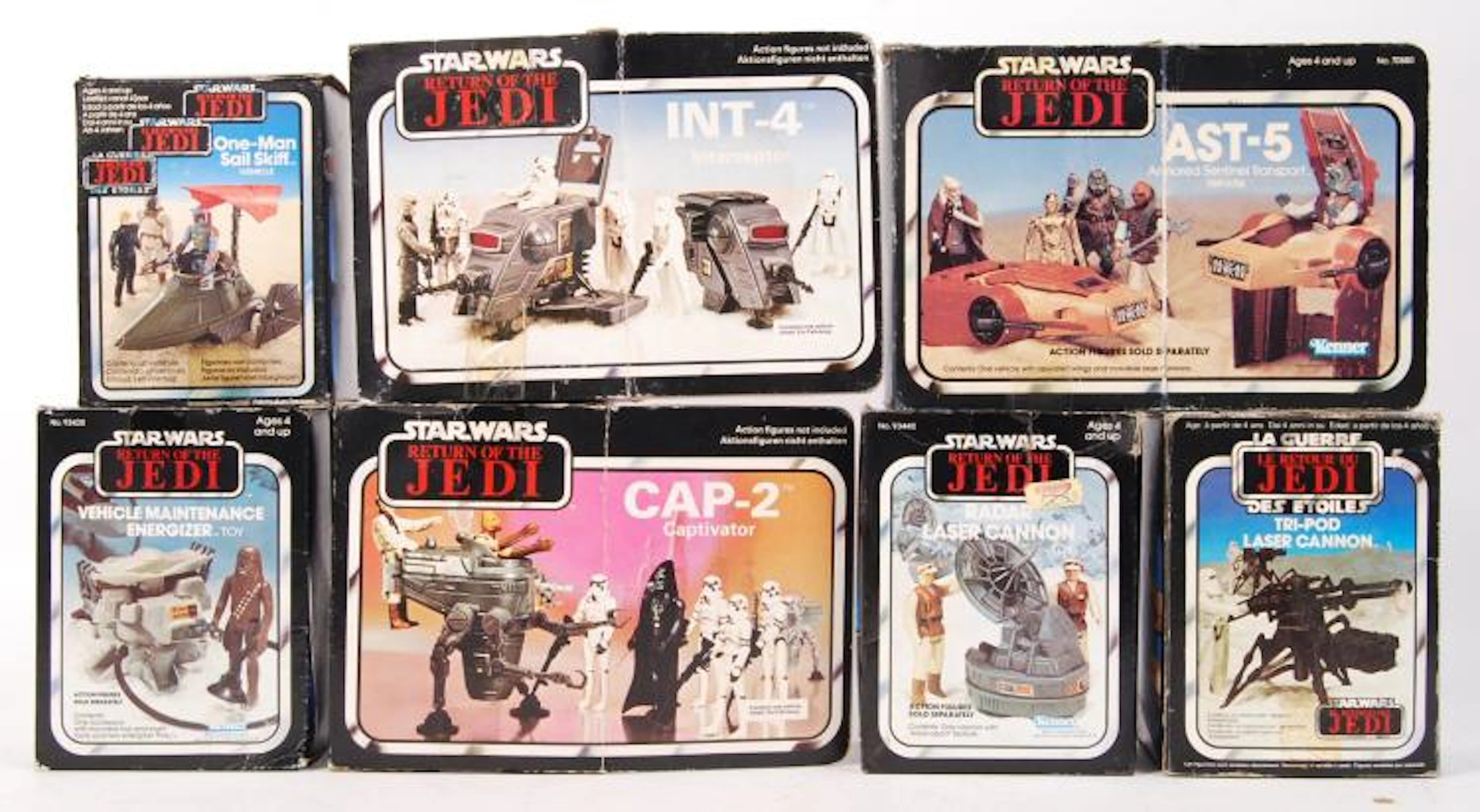 COLLECTION OF VINTAGE PALITOY / KENNER STAR WARS MINI RIG PLAYSETS