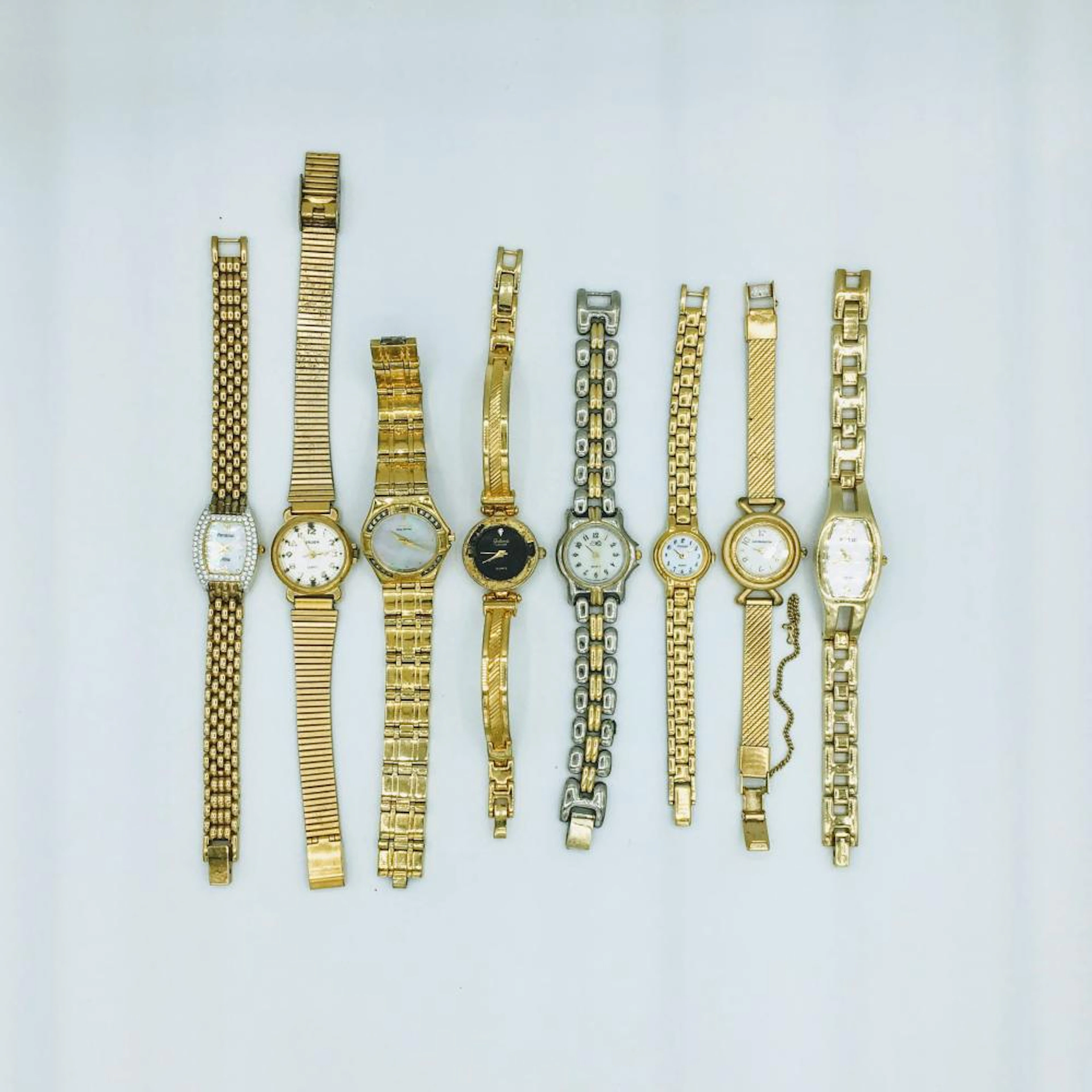 Lot 8 Ladies Quartz Wrist Watches Including Gruen Liz Claiborne Pulsar & Others