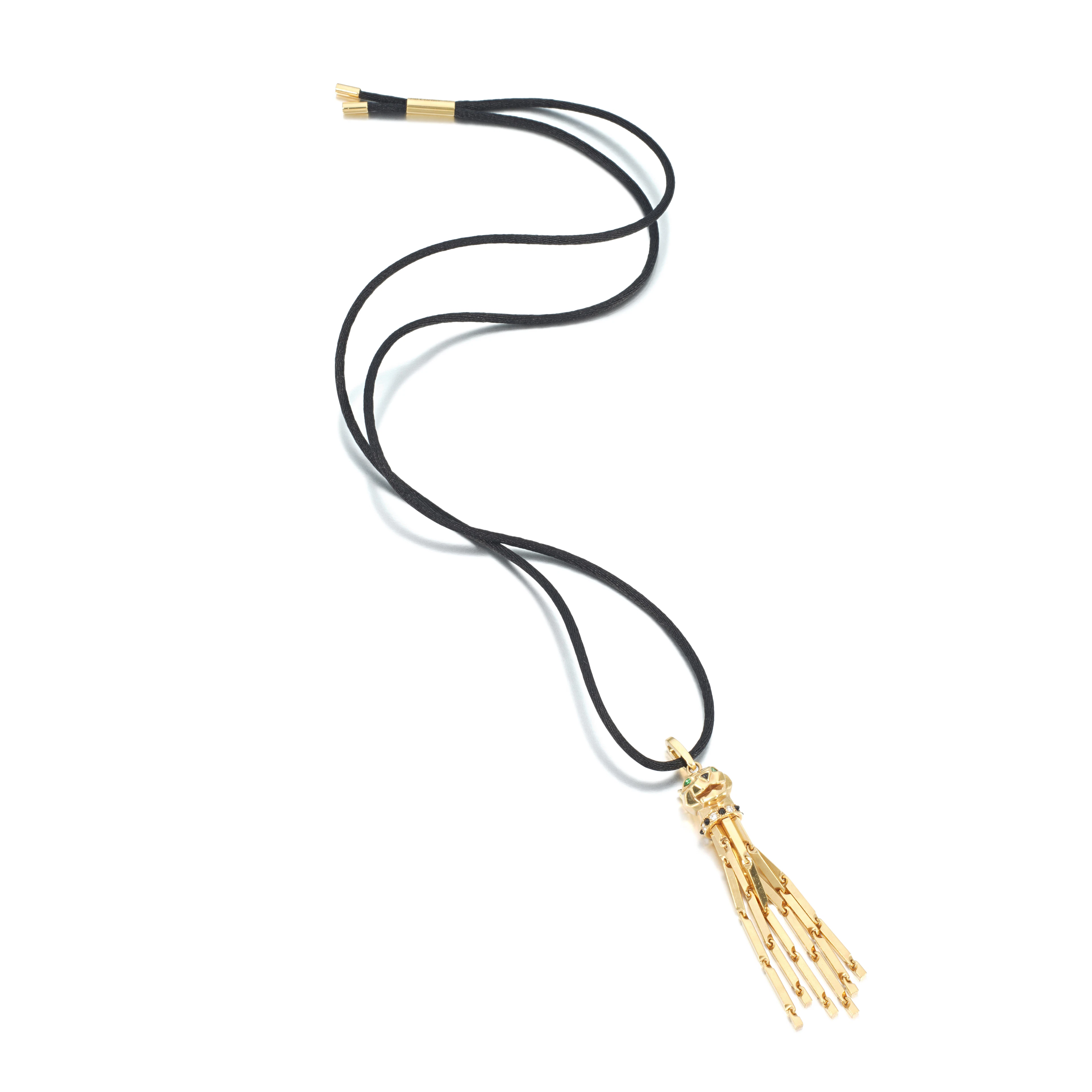 Peridot, onyx and diamond pendant, 'Panthère'