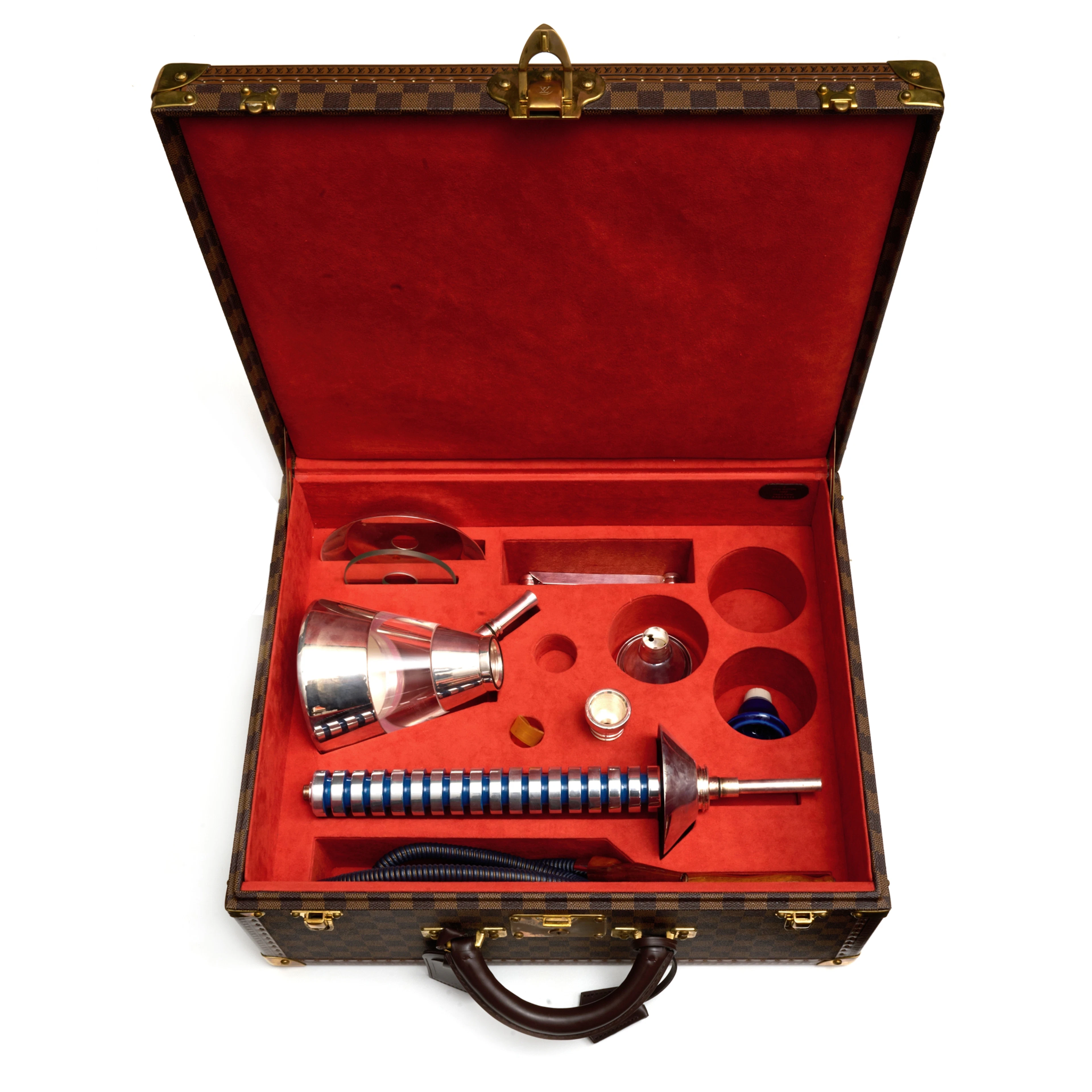 Ebene Damier Coated Canvas Shisha Trunk