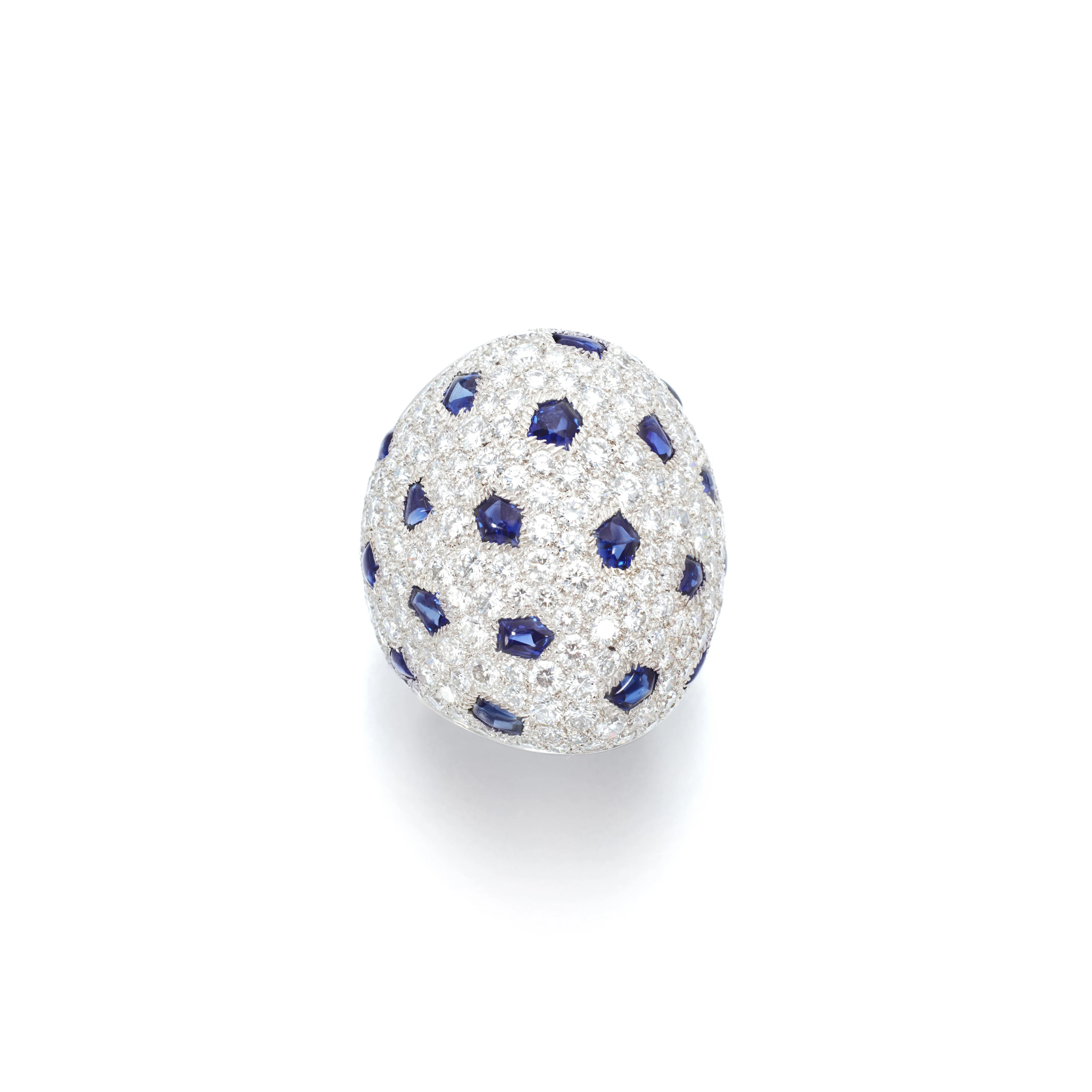 Sapphire and diamond ring, 'Lobi', circa 2003