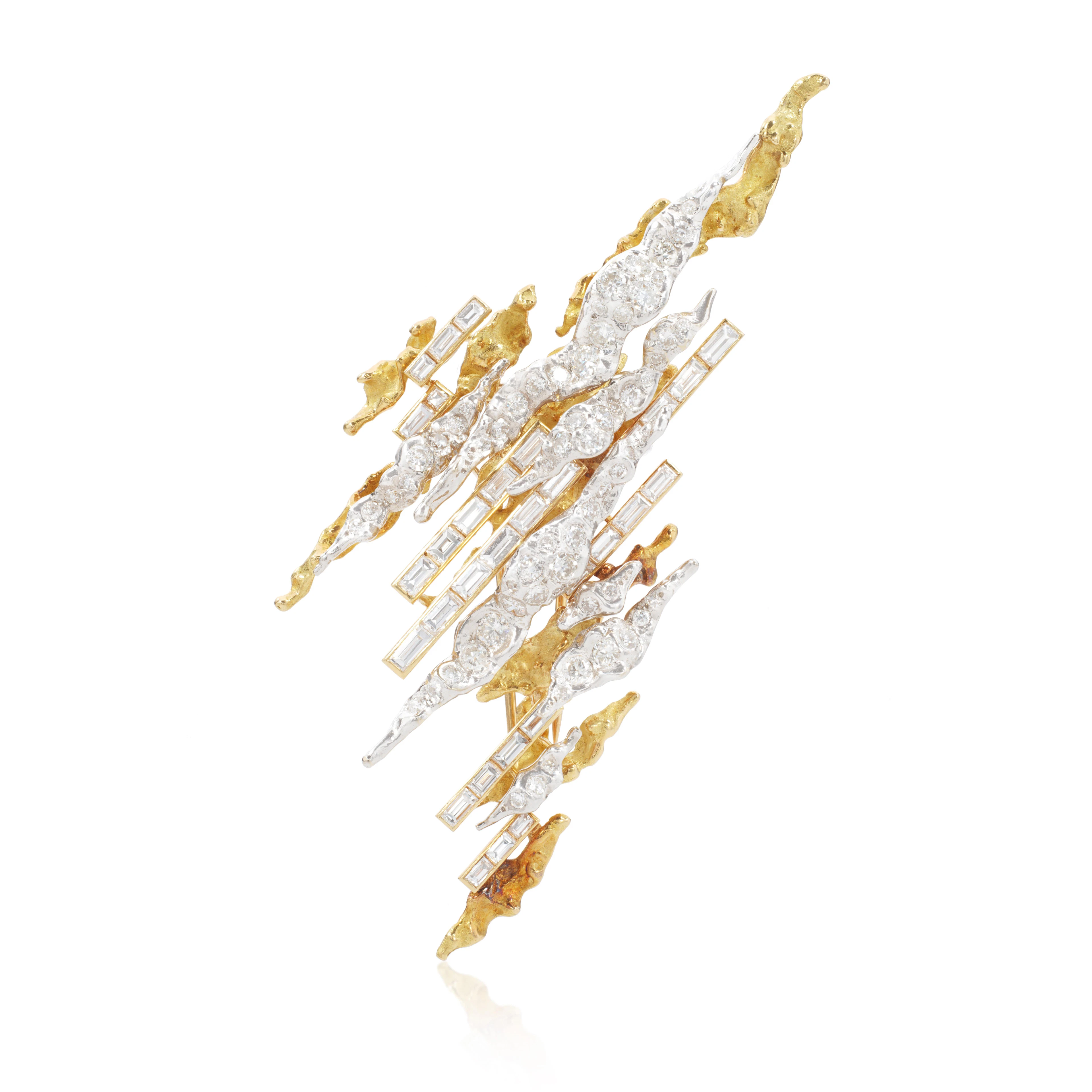 Diamond brooch/pendant, circa 1967