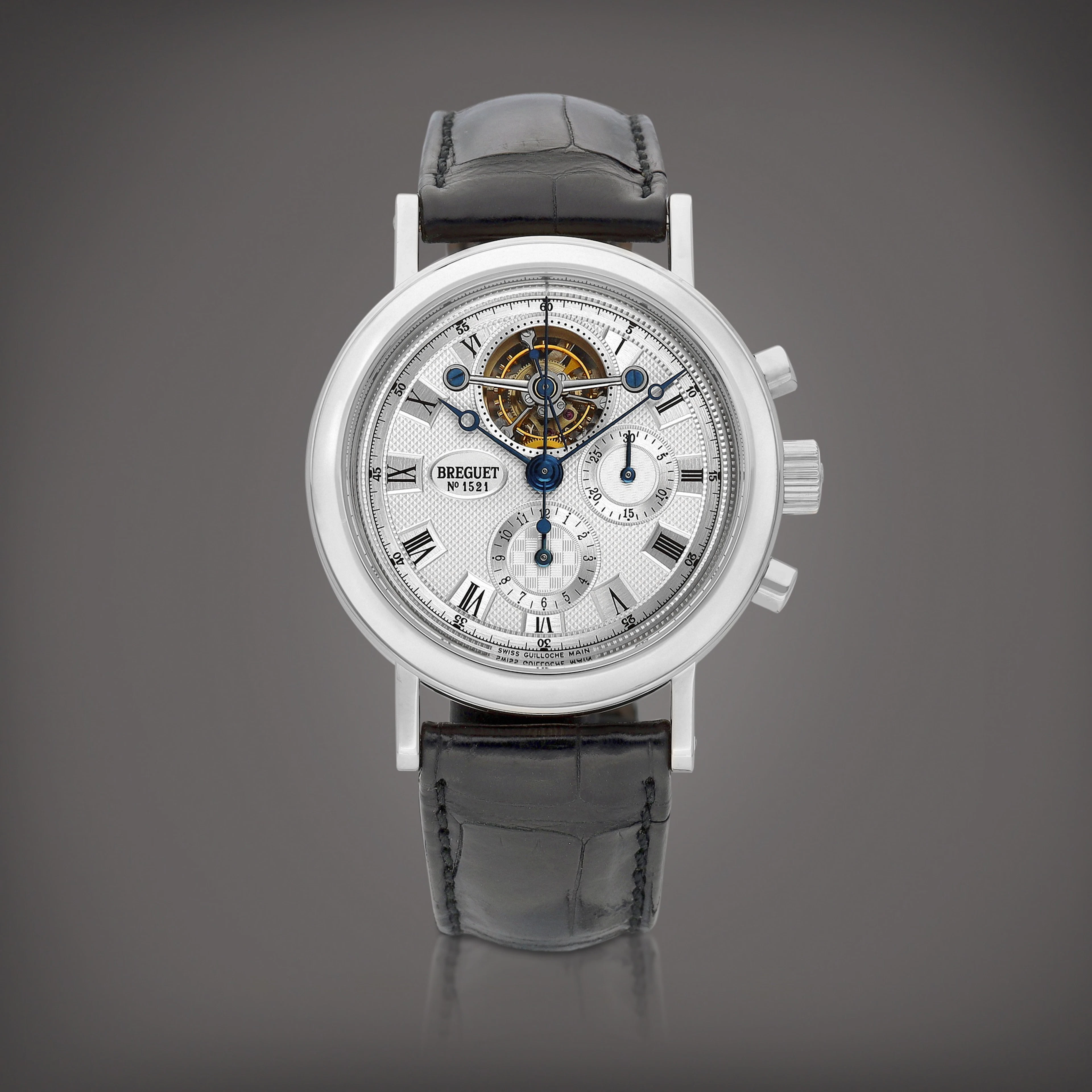 Reference 3577 | A white gold tourbillon chronograph wristwatch