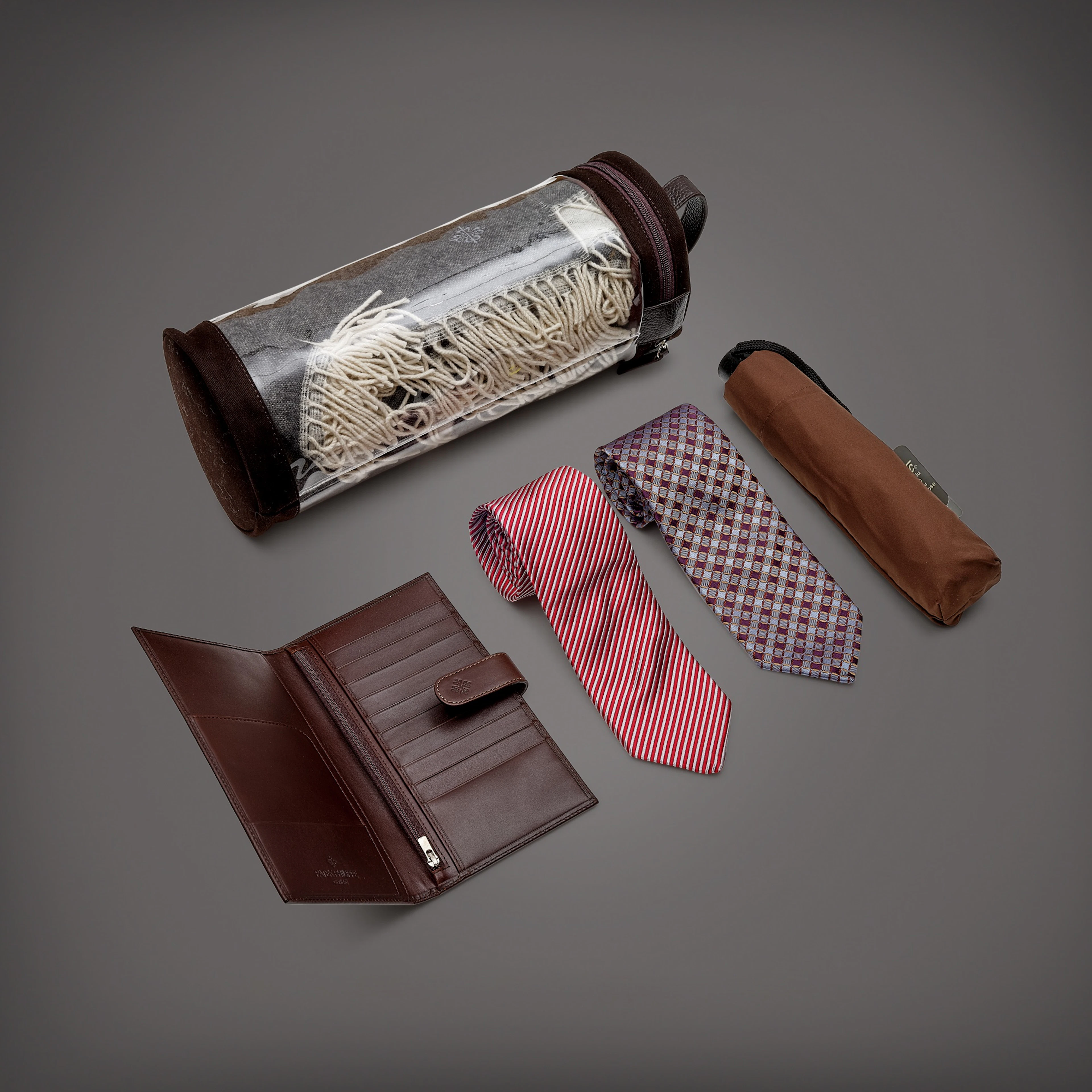 A set of two silk ties