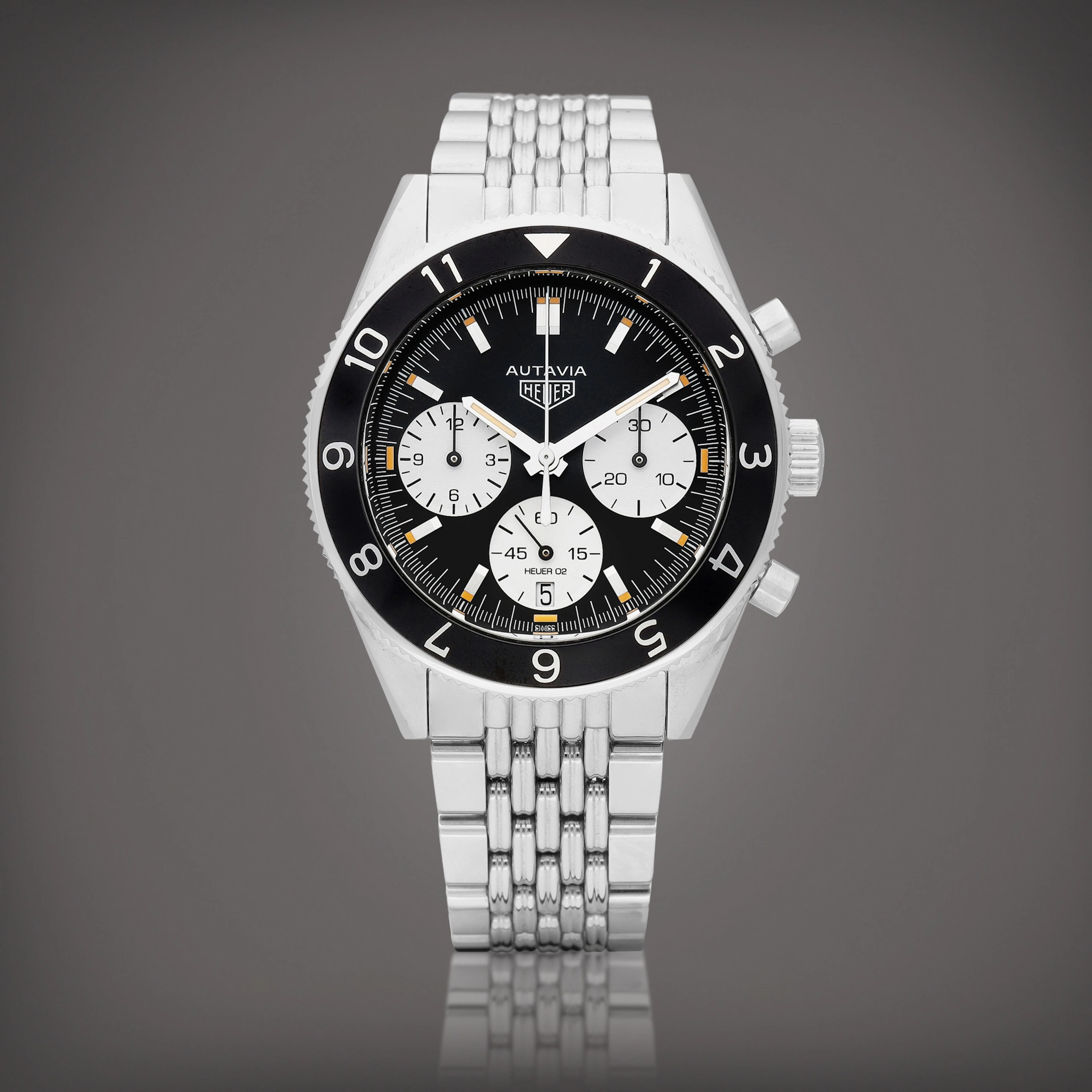Autavia, Reference CBE2110.BA0687 | A stainless steel...