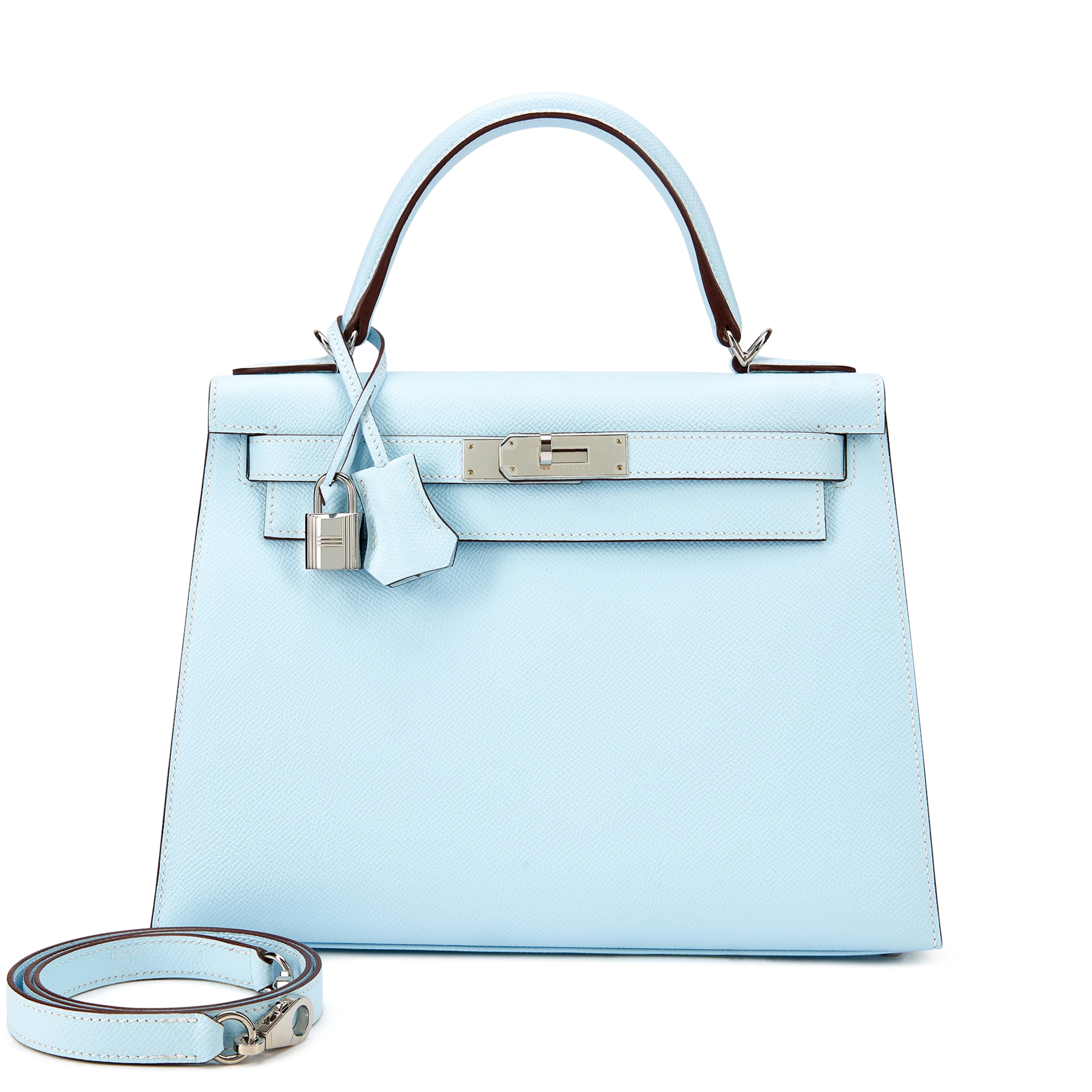 Bleu Brume Epsom Kelly 28 Sellier Palladium Hardware, 2021