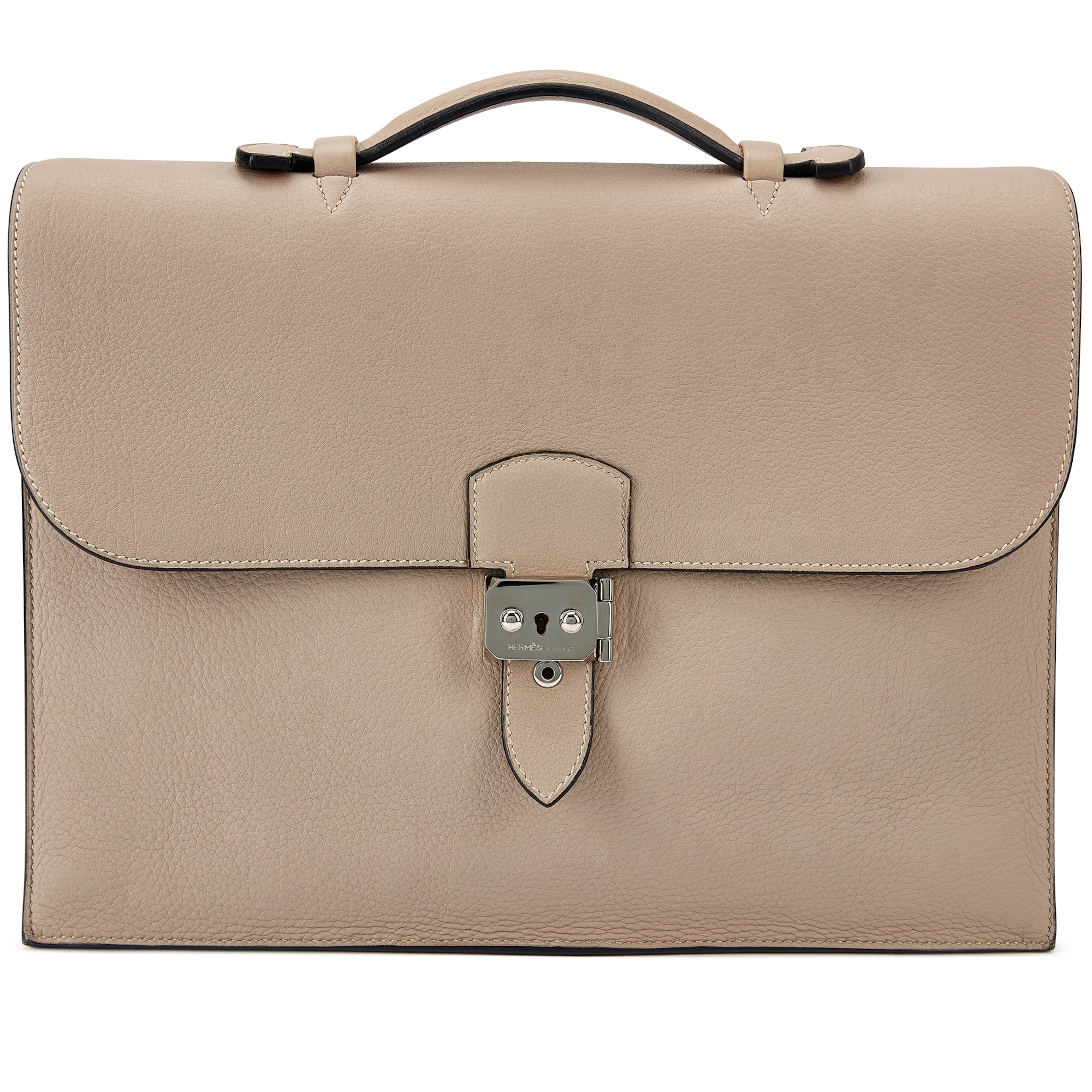 Vintage Gris Tourterelle Fjord Sac A Depeches Palladium Hardware, 2000