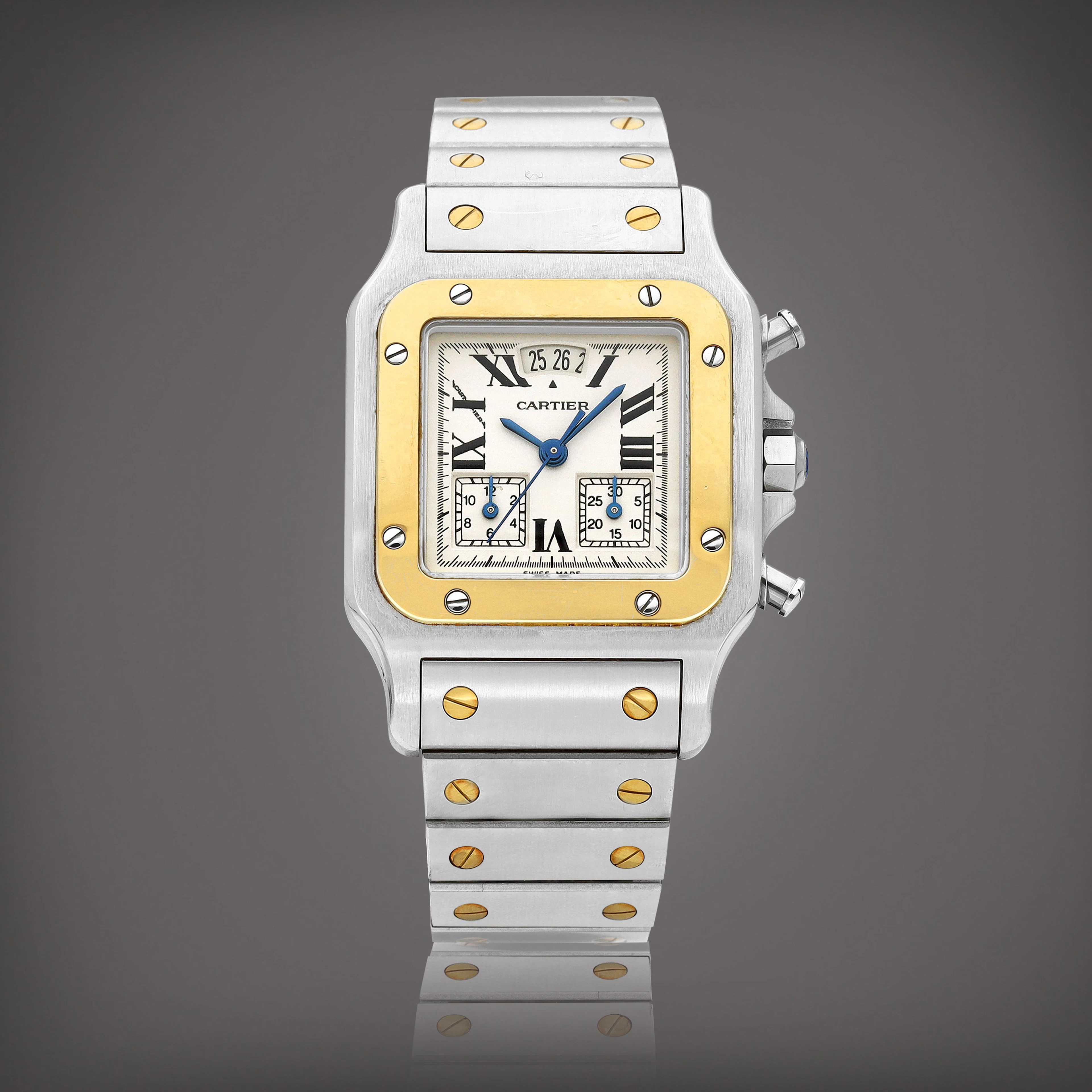 Santos, Reference 2425 | A yellow gold and stainless...