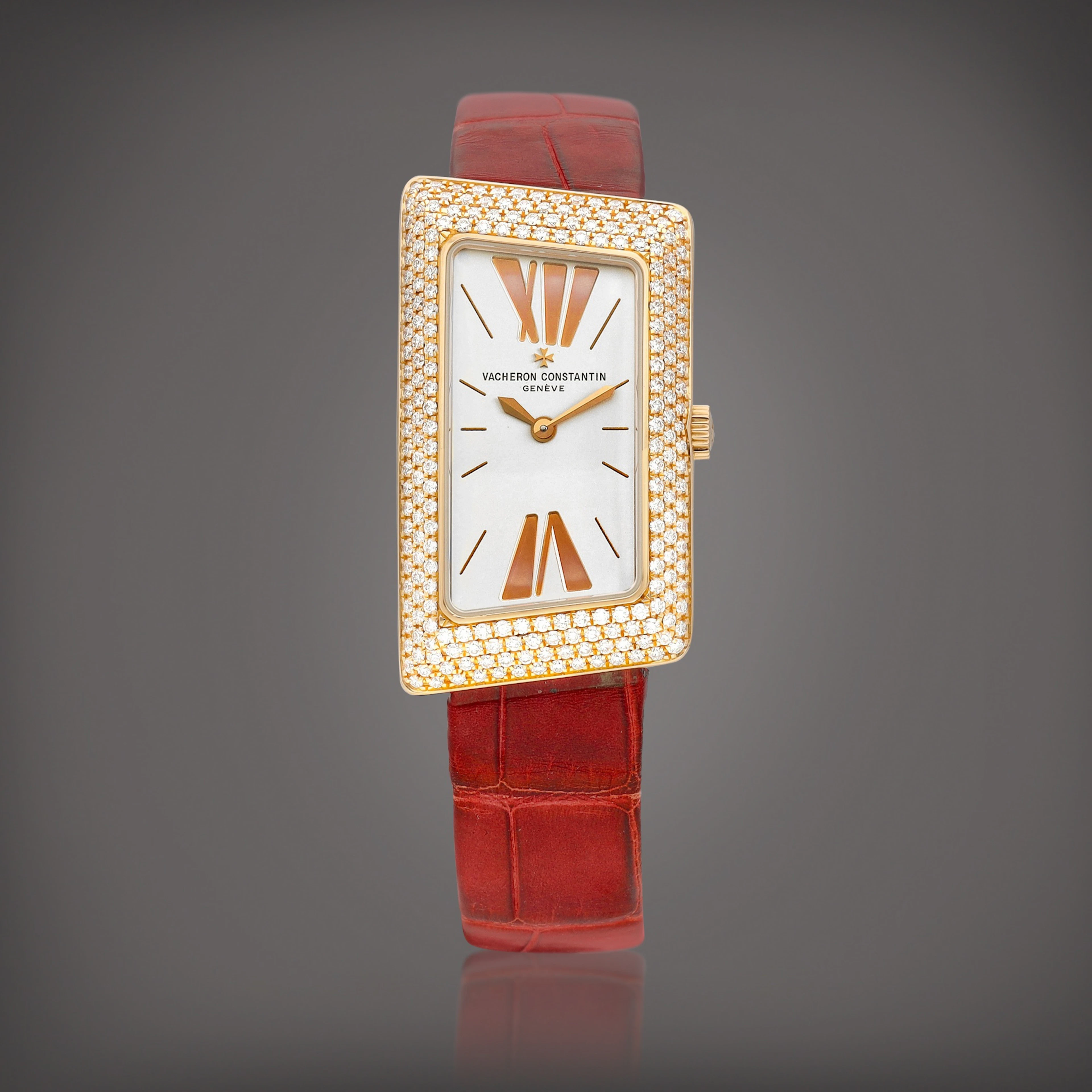 1972, Reference 25515 | A pink gold and diamond-set wristwatch