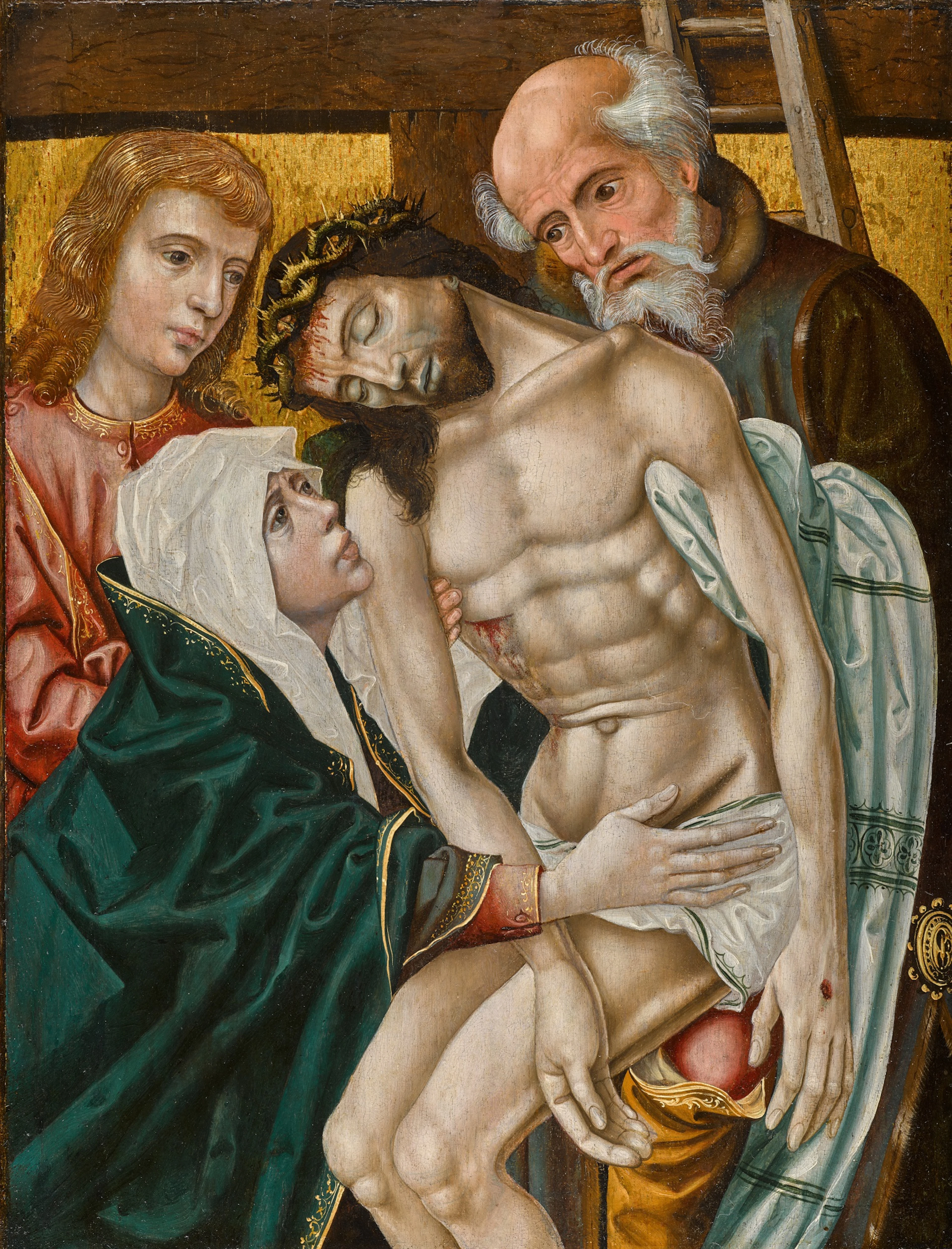 The Descent from the Cross with the Virgin and Saints...