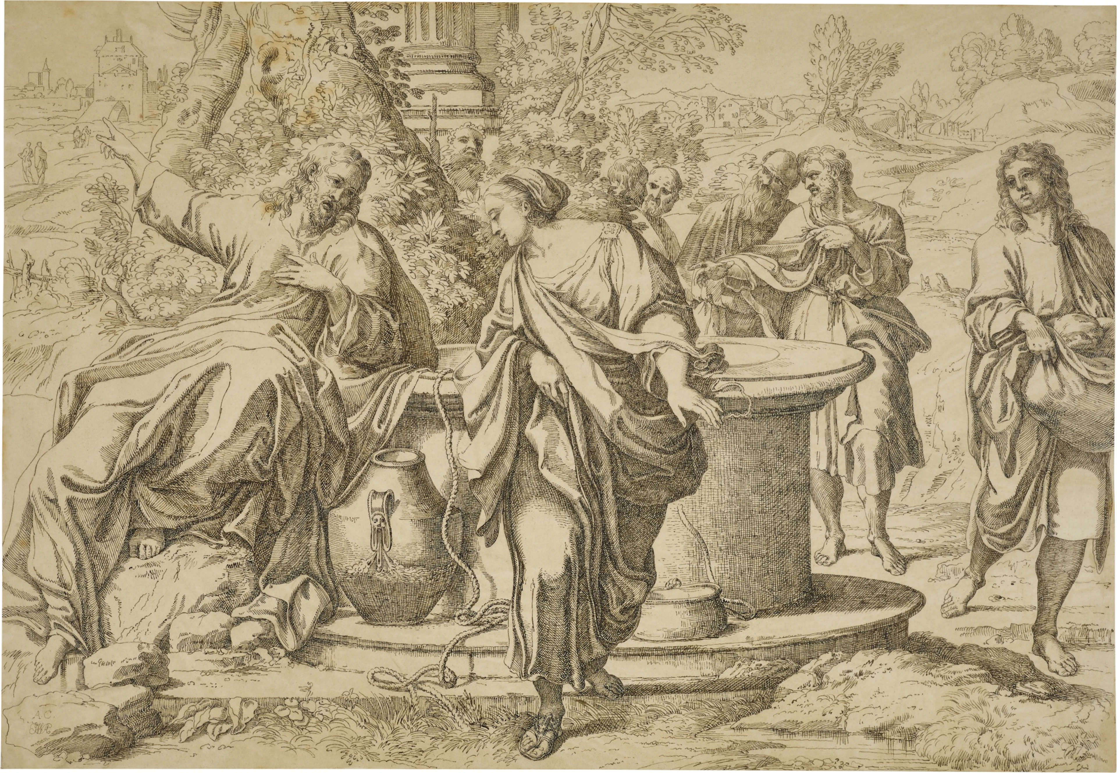 A collection of twelve drawings after engravings by Karel du Jardin