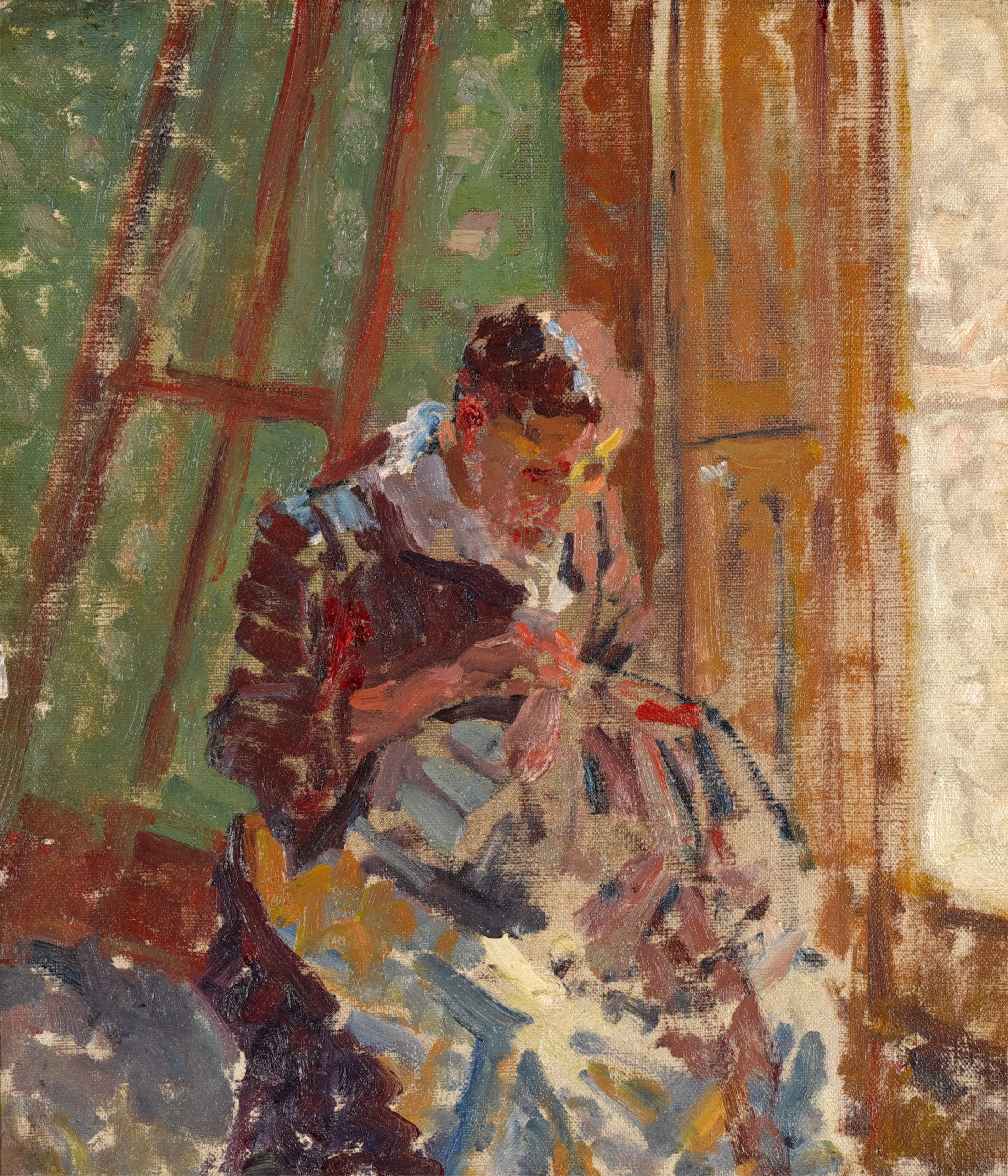 Woman Sewing