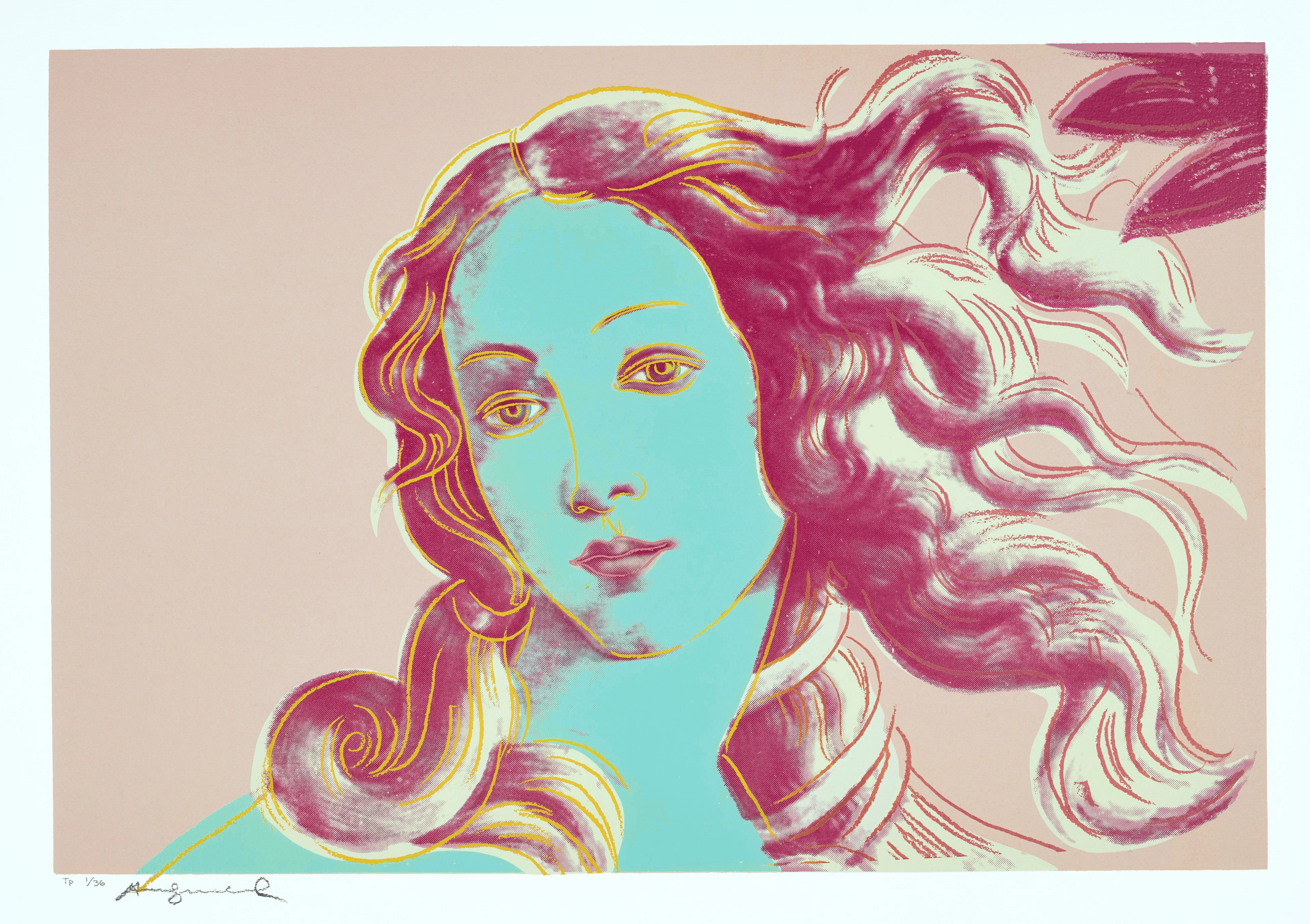 Sandro Botticelli (Birth of Venus, 1482), from Details of Renaissance Paintings