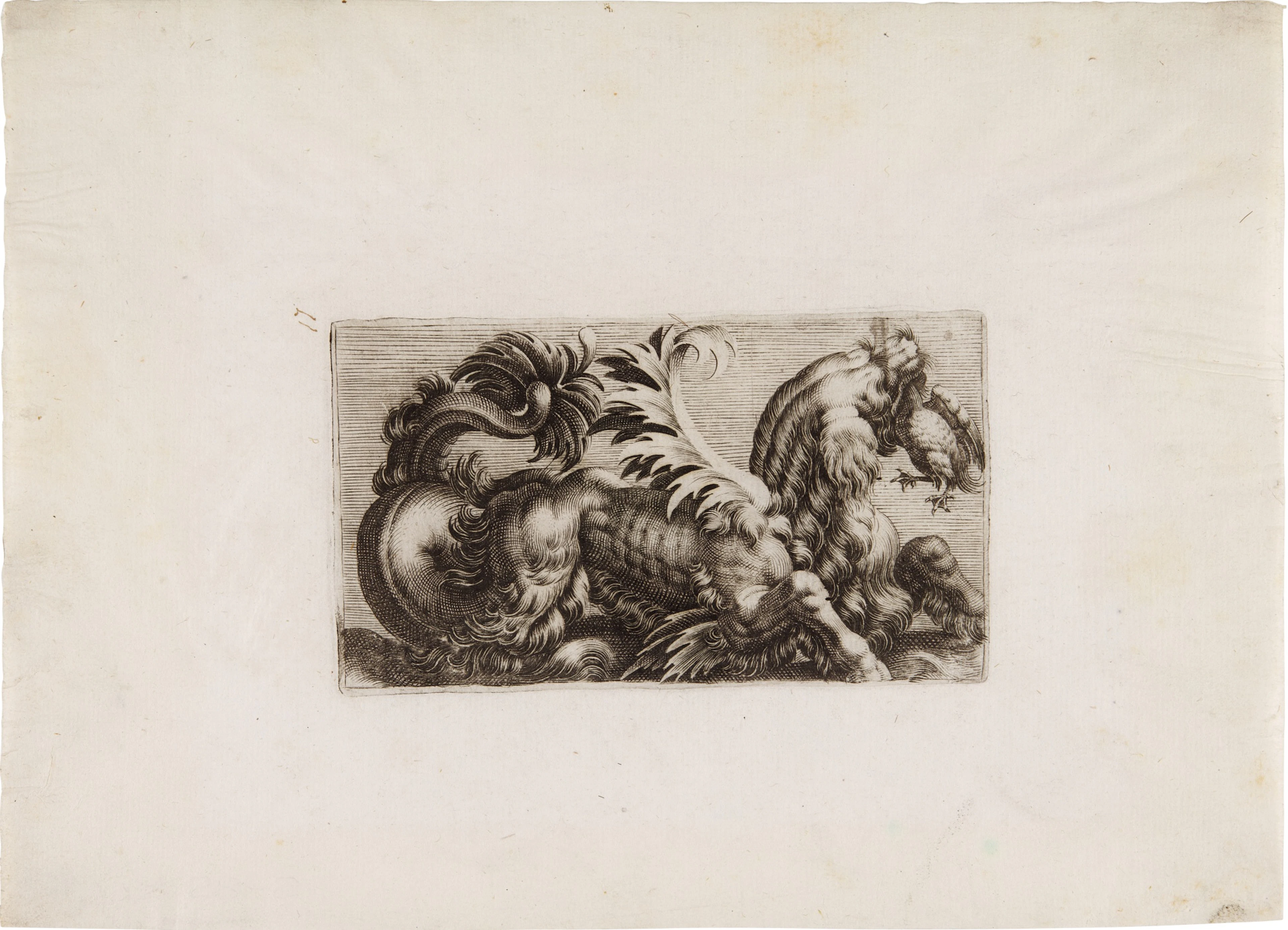 A Chimera Devouring a Bird