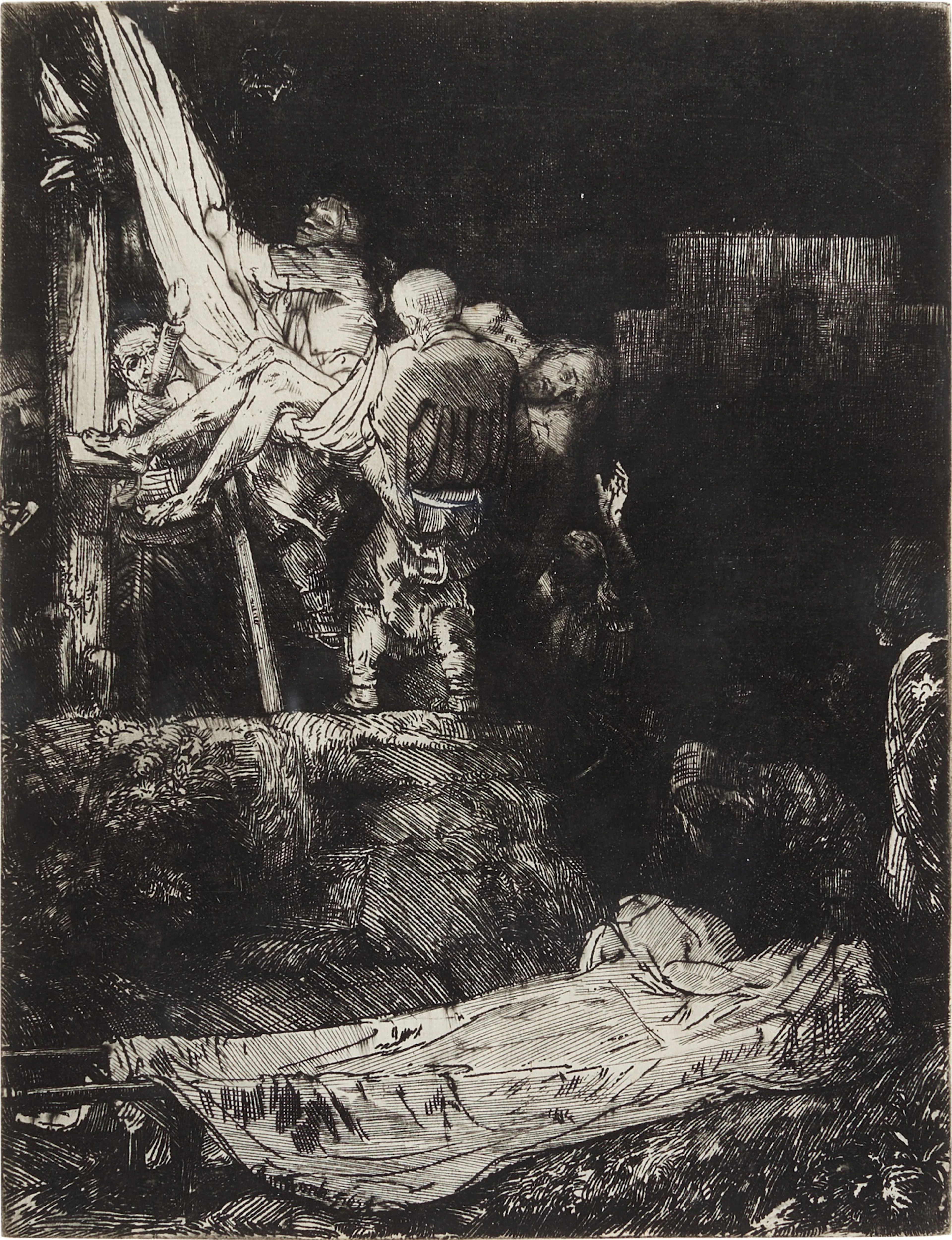 The Descent from the Cross by Torchlight (B., Holl. 83; New Holl. 286; H. 280)
