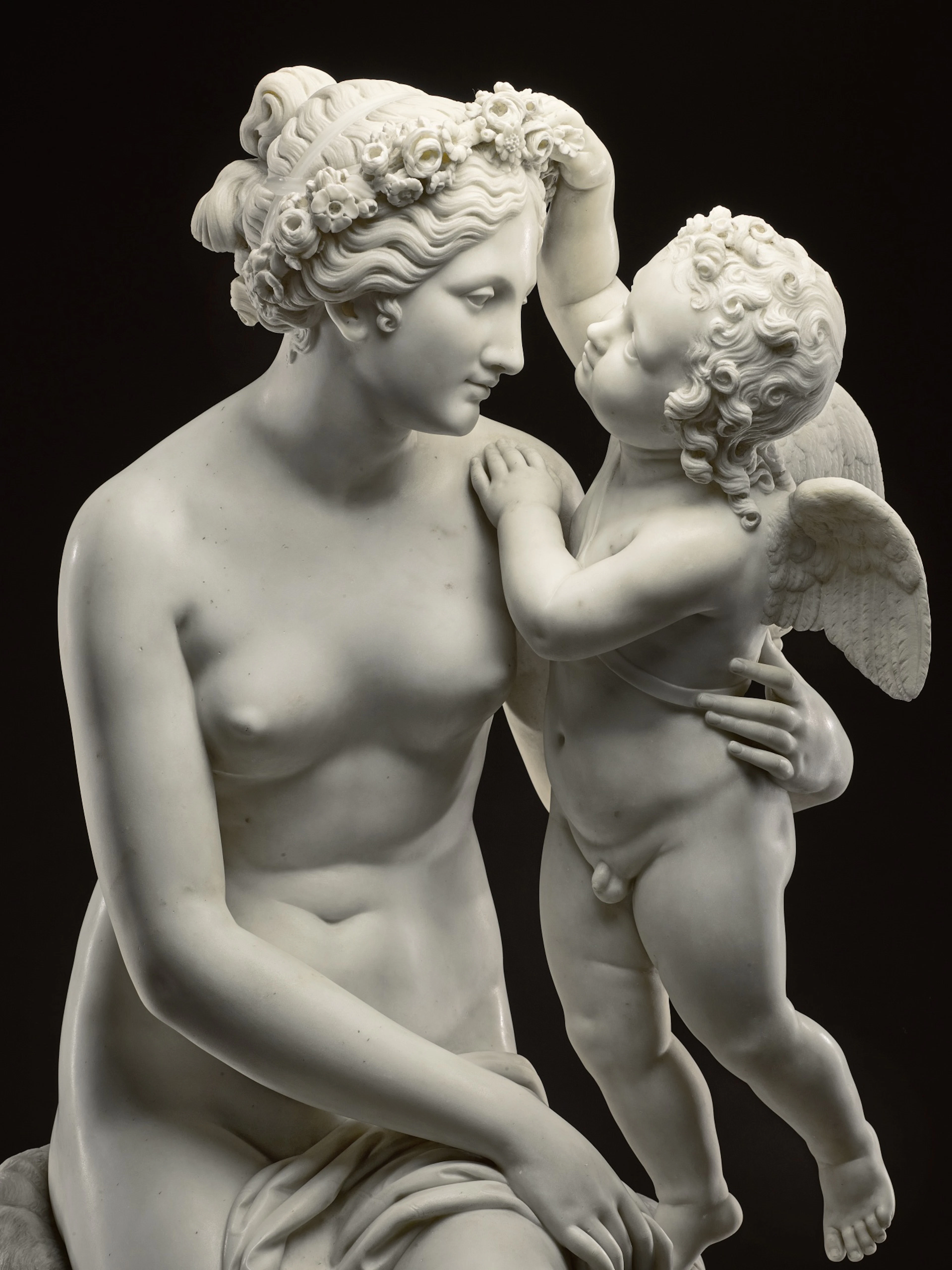 Infa inghirlandata da Amore (Nymph garlanded by Cupid)