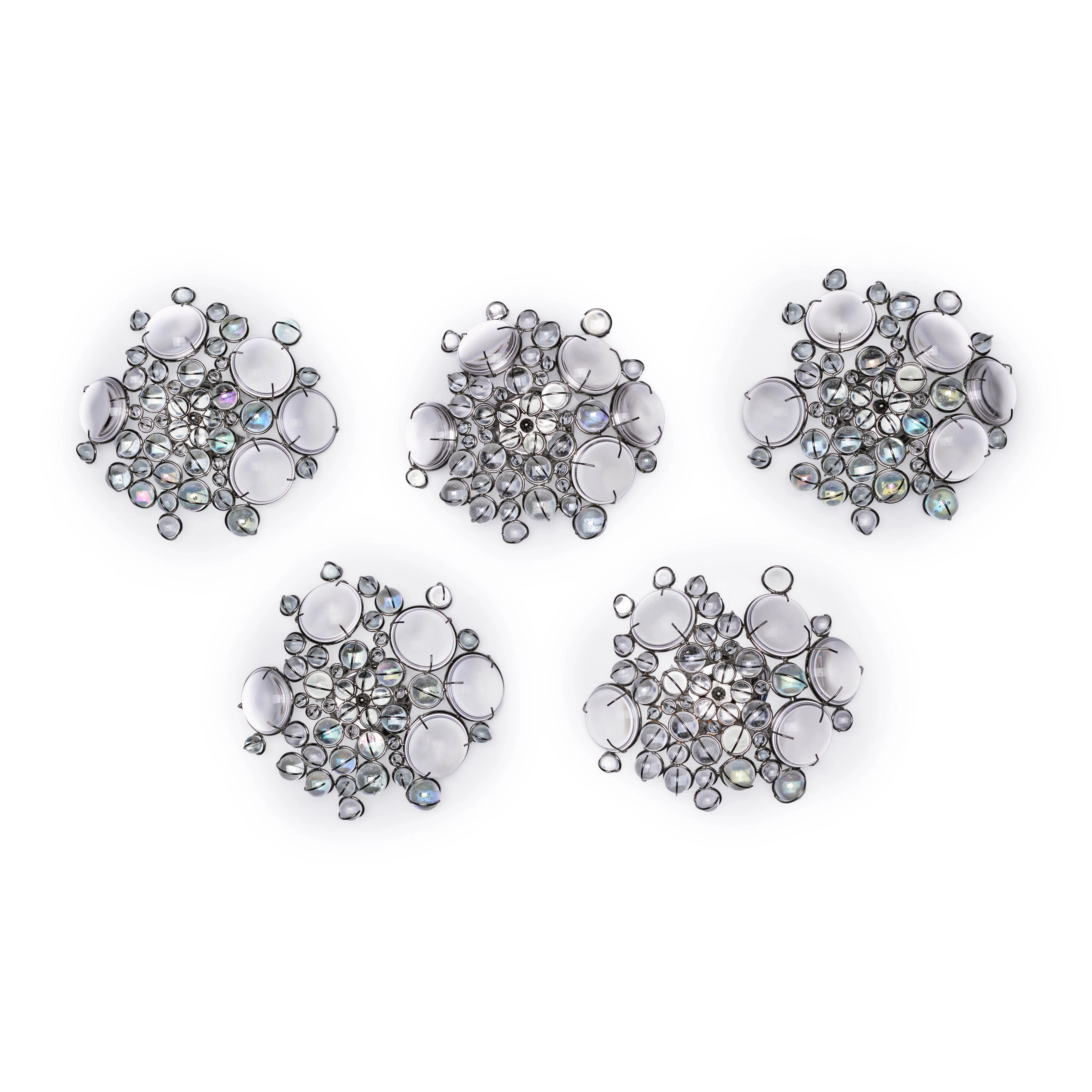Five Floret wall lights