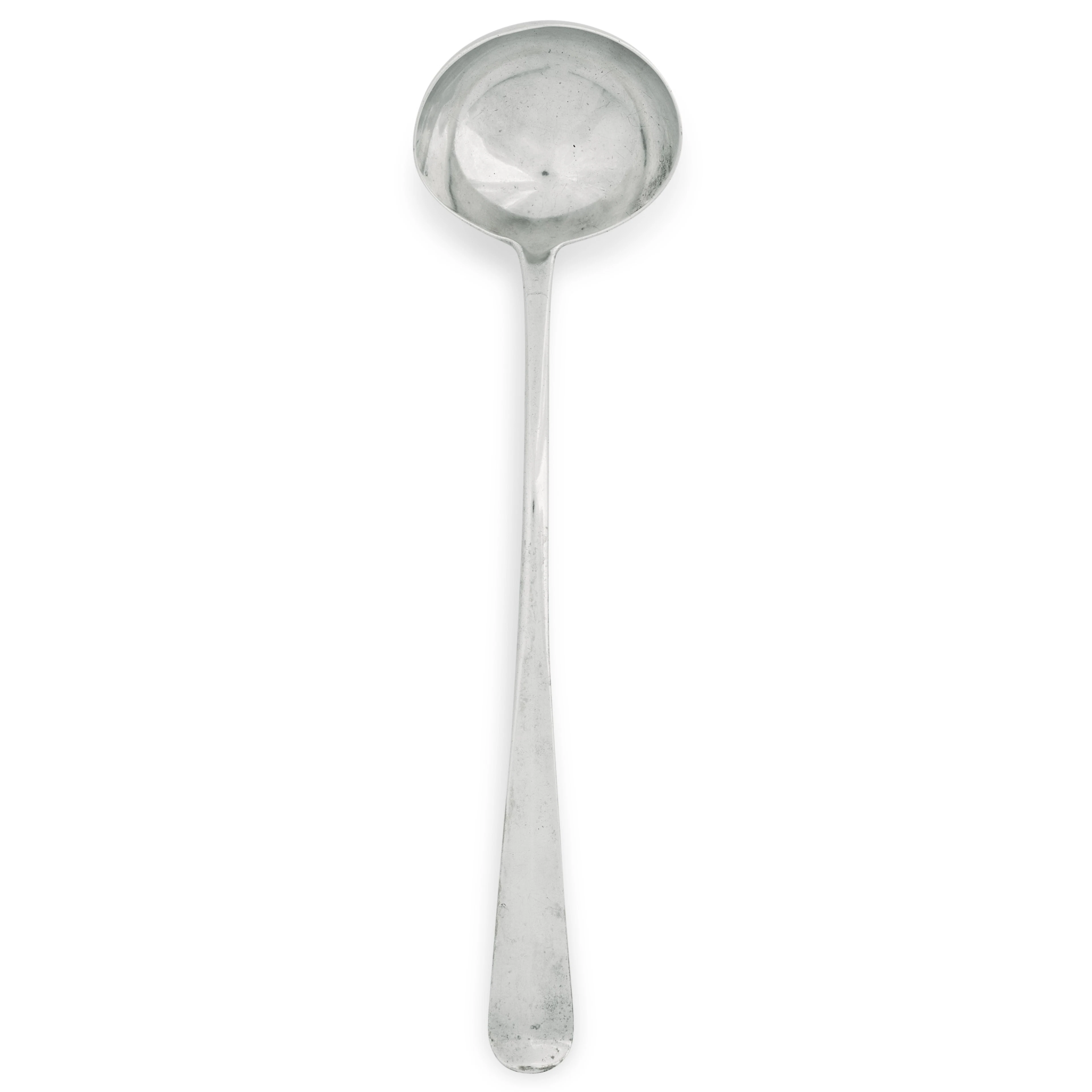 An Irish provincial silver soup ladle, George Moore, Limerick, circa 1770