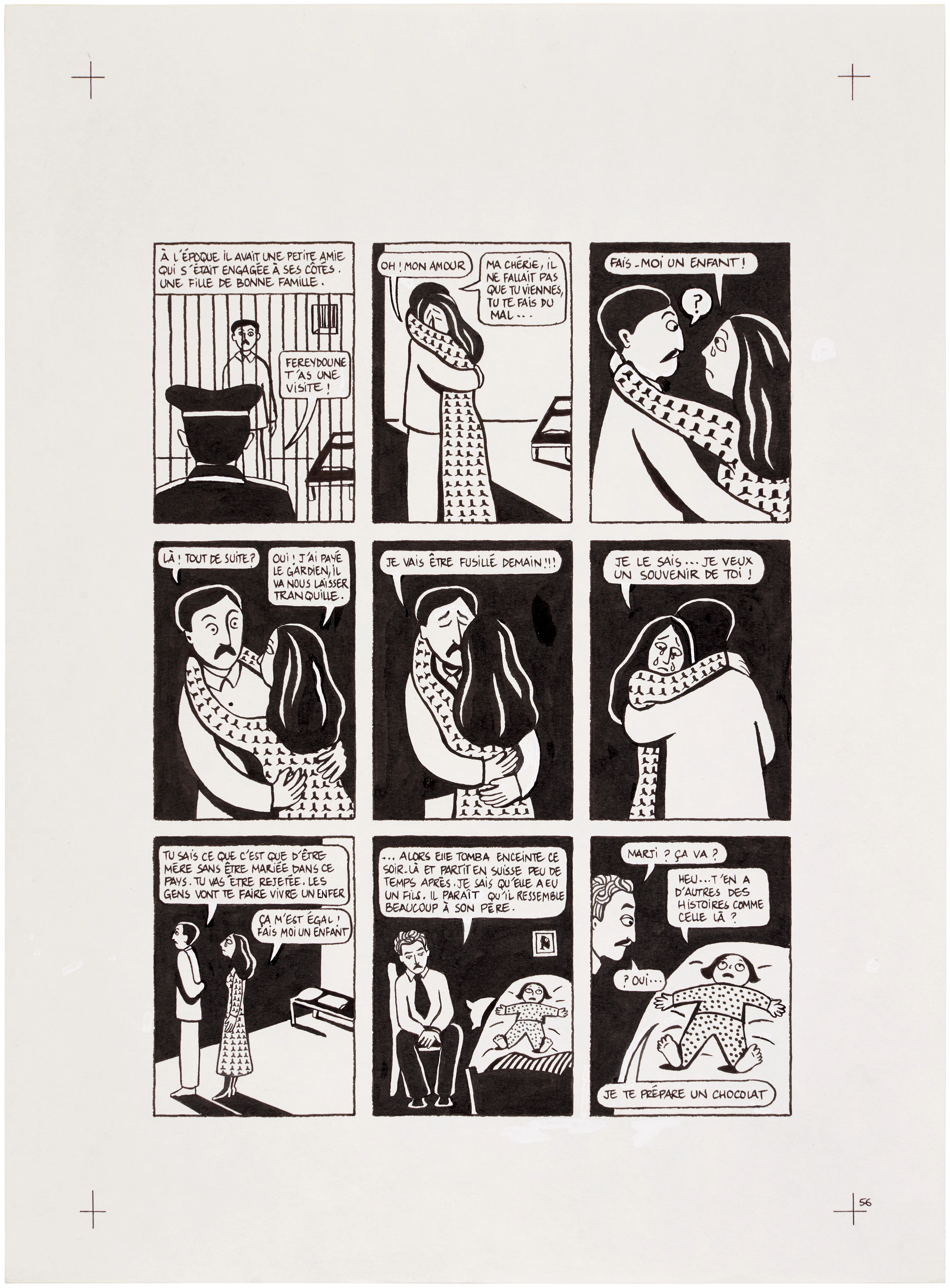 Persepolis (Original Book Art, page 56)