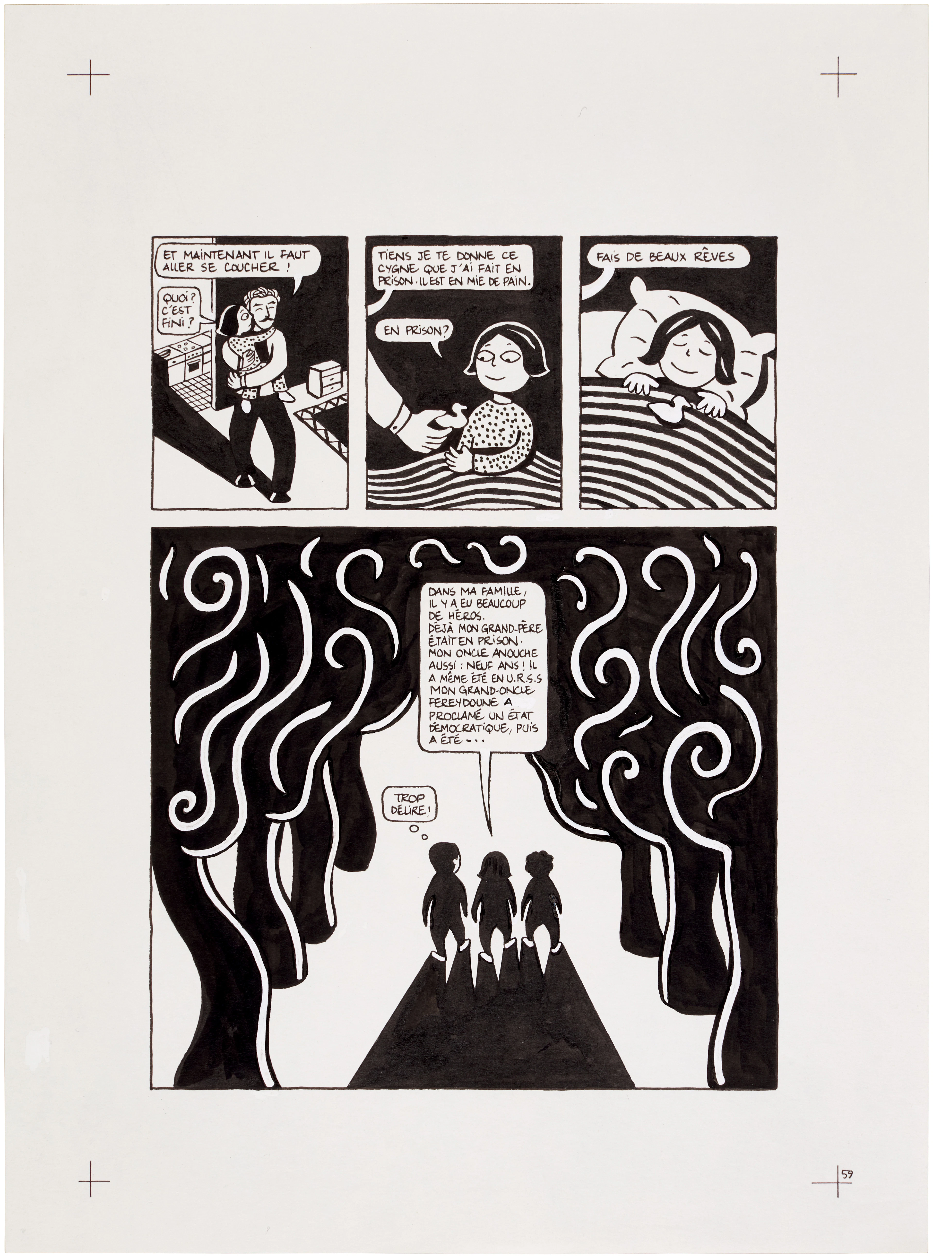 Persepolis (Original Book Art, page 59)