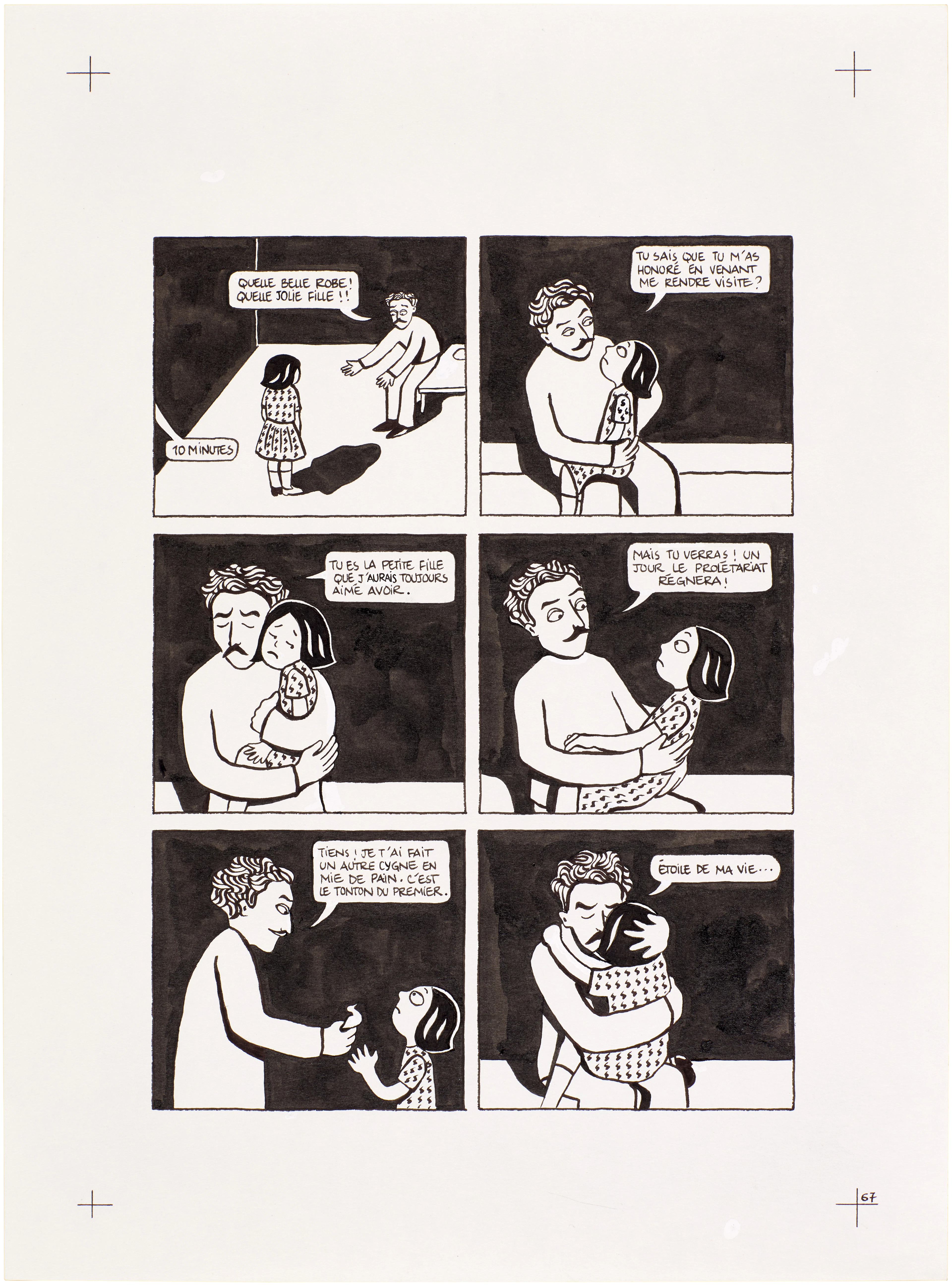 Persepolis (Original Book Art, page 67)
