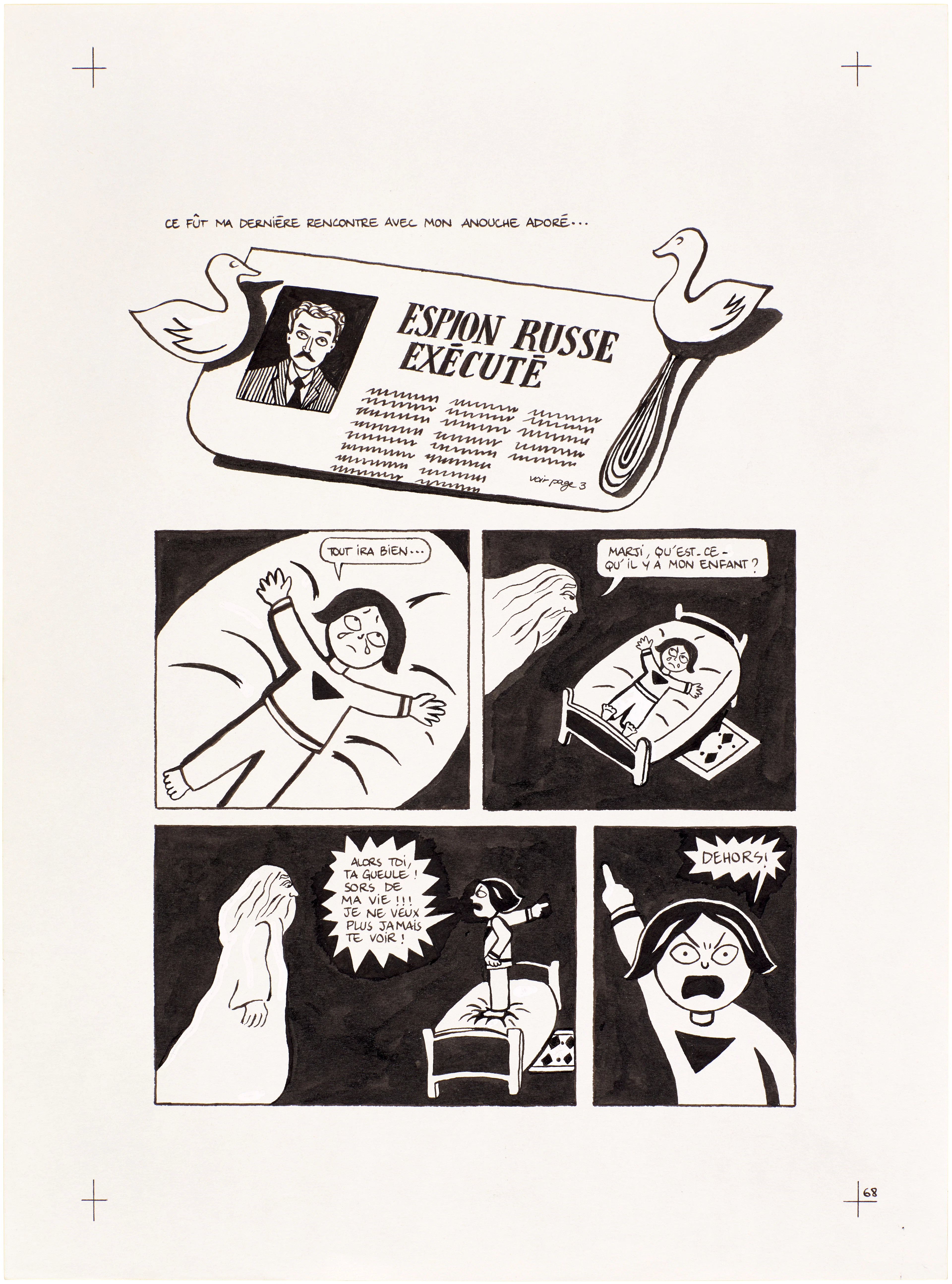 Persepolis (Original Book Art, page 68)