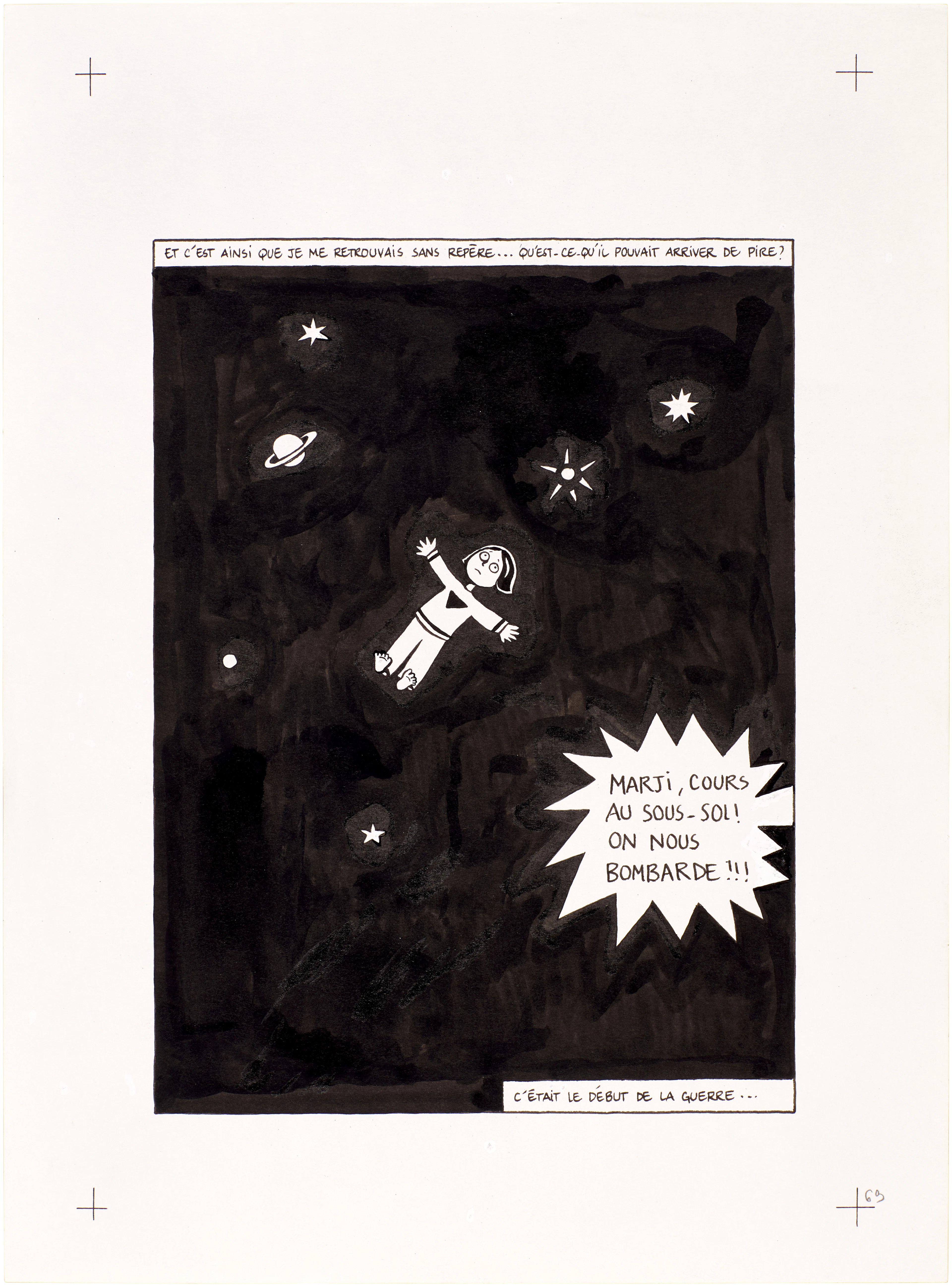 Persepolis (Original Book Art, page 69)