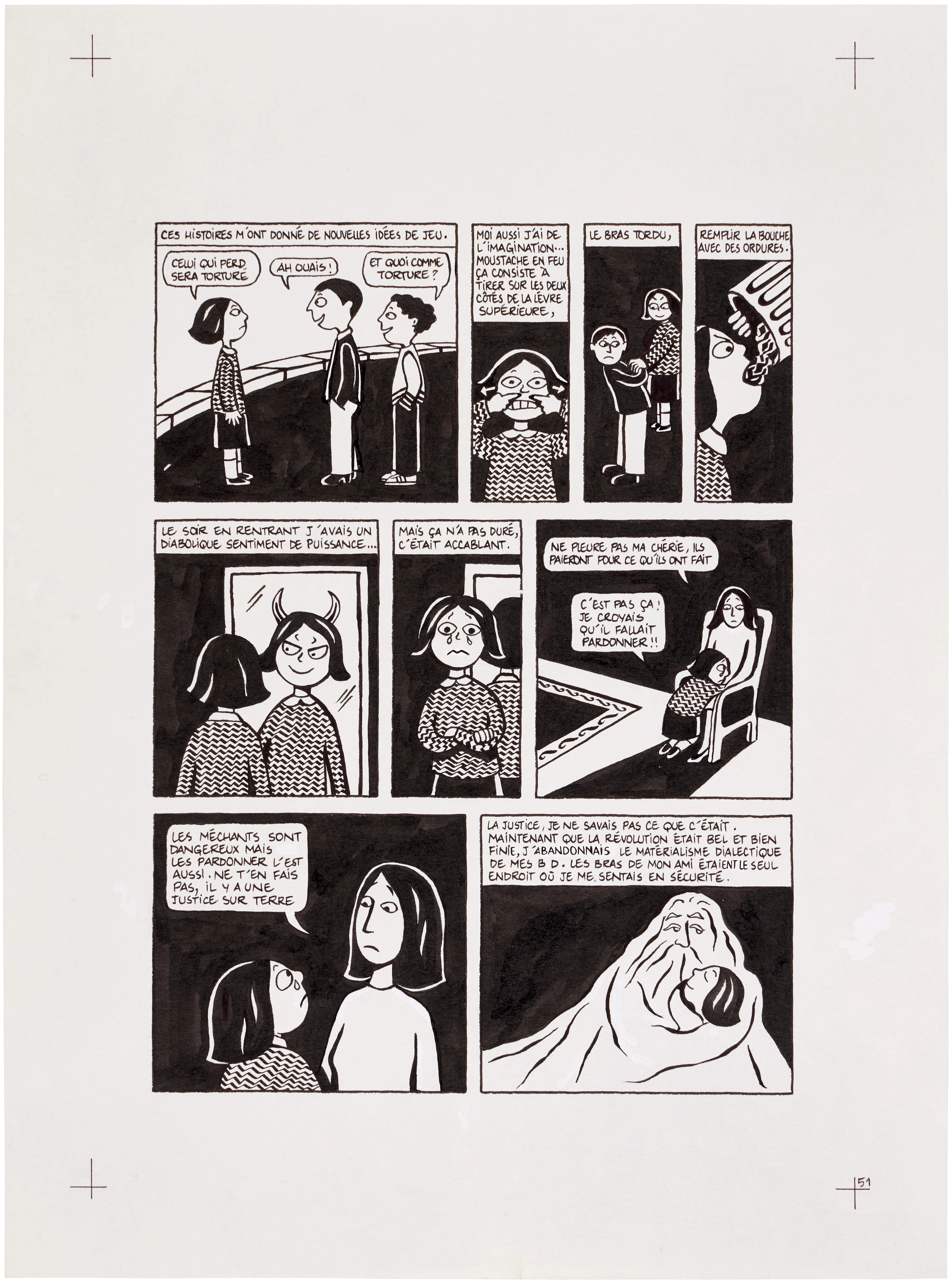 Persepolis (Original Book Art, page 51)