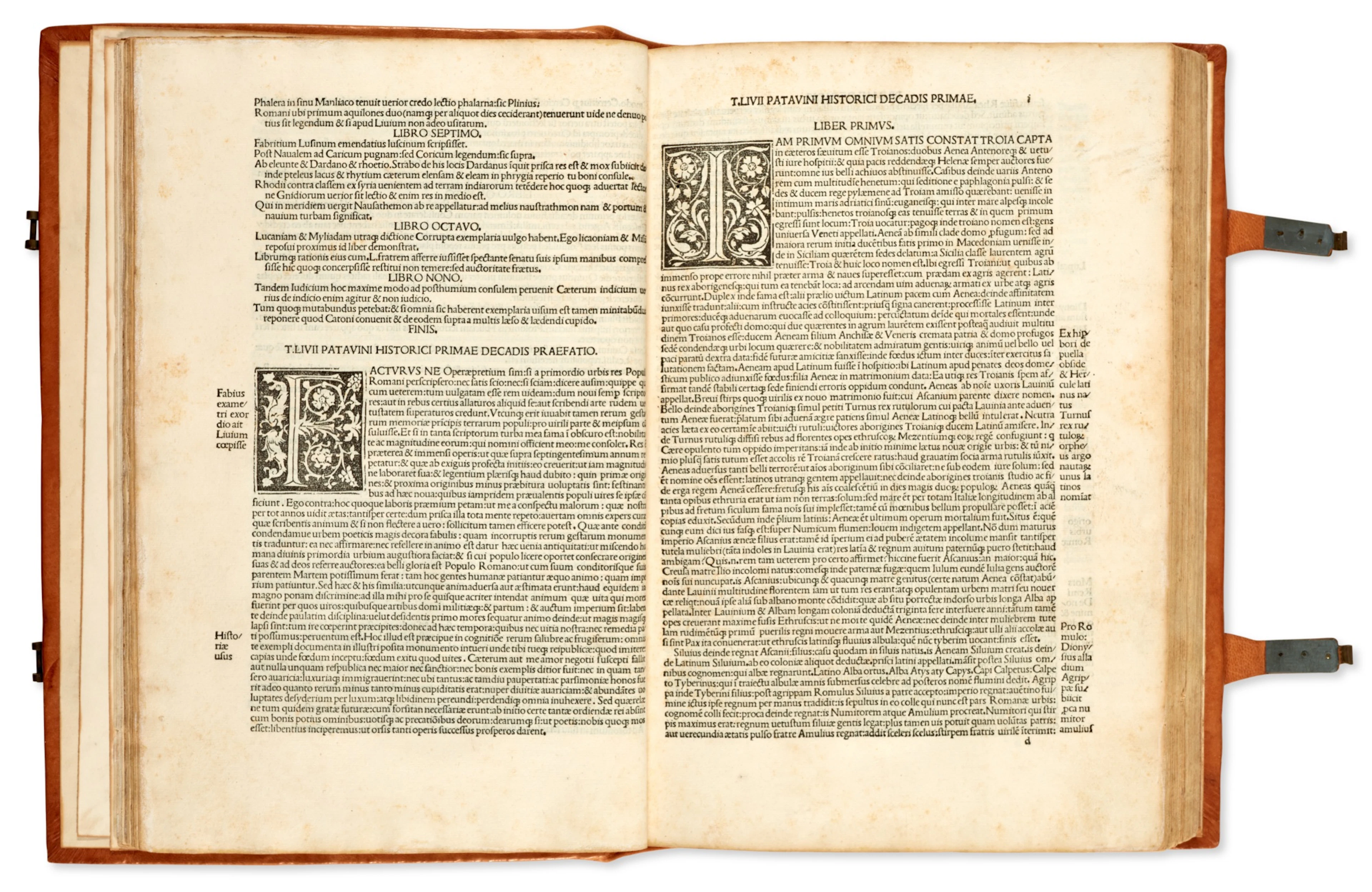 Livius, Historiae romanae decades, Venice, 1498, modern leather in period style