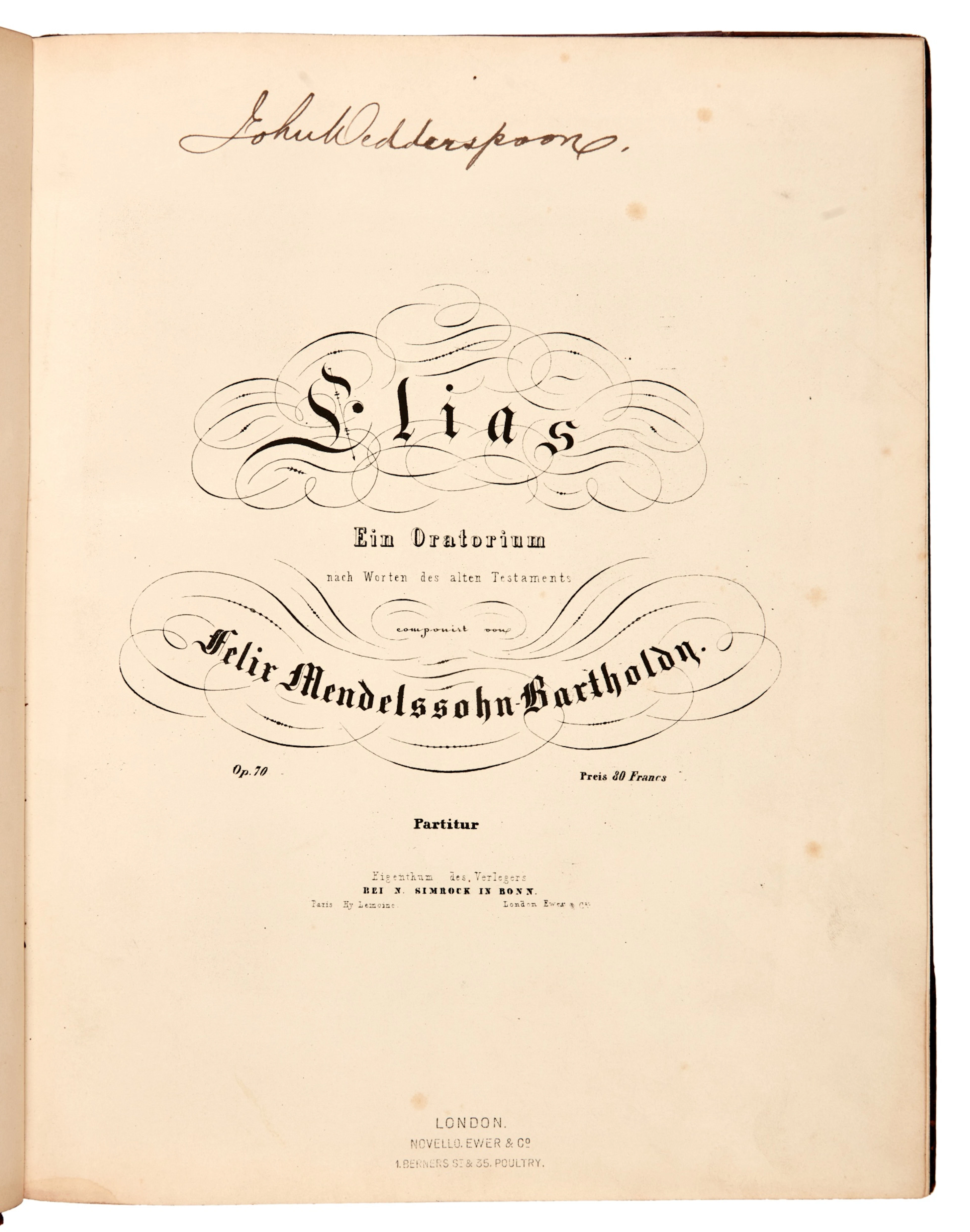 F. Mendelssohn Bartholdy