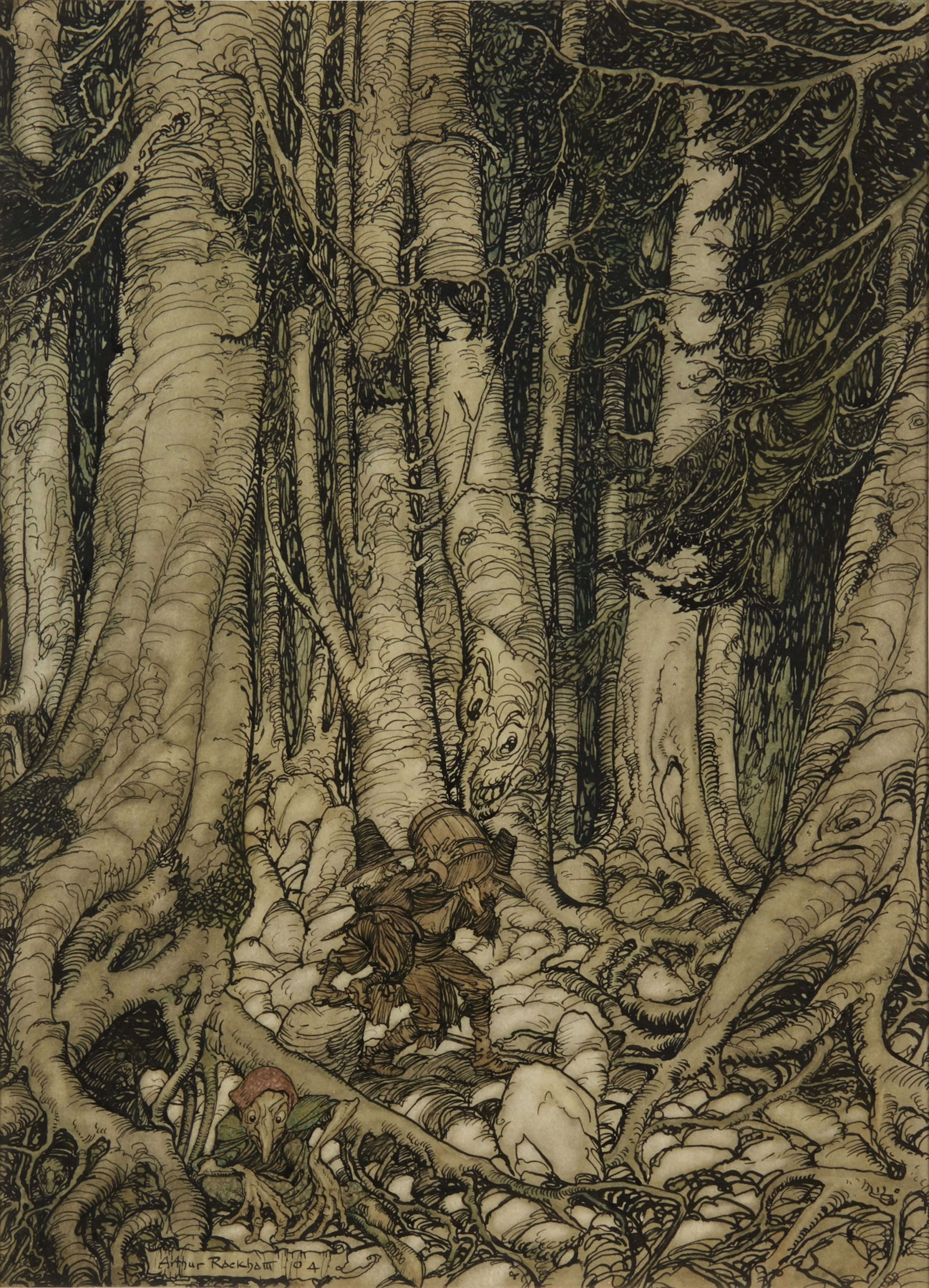 Arthur Rackham | Original illustration for Rip Van Winkle...