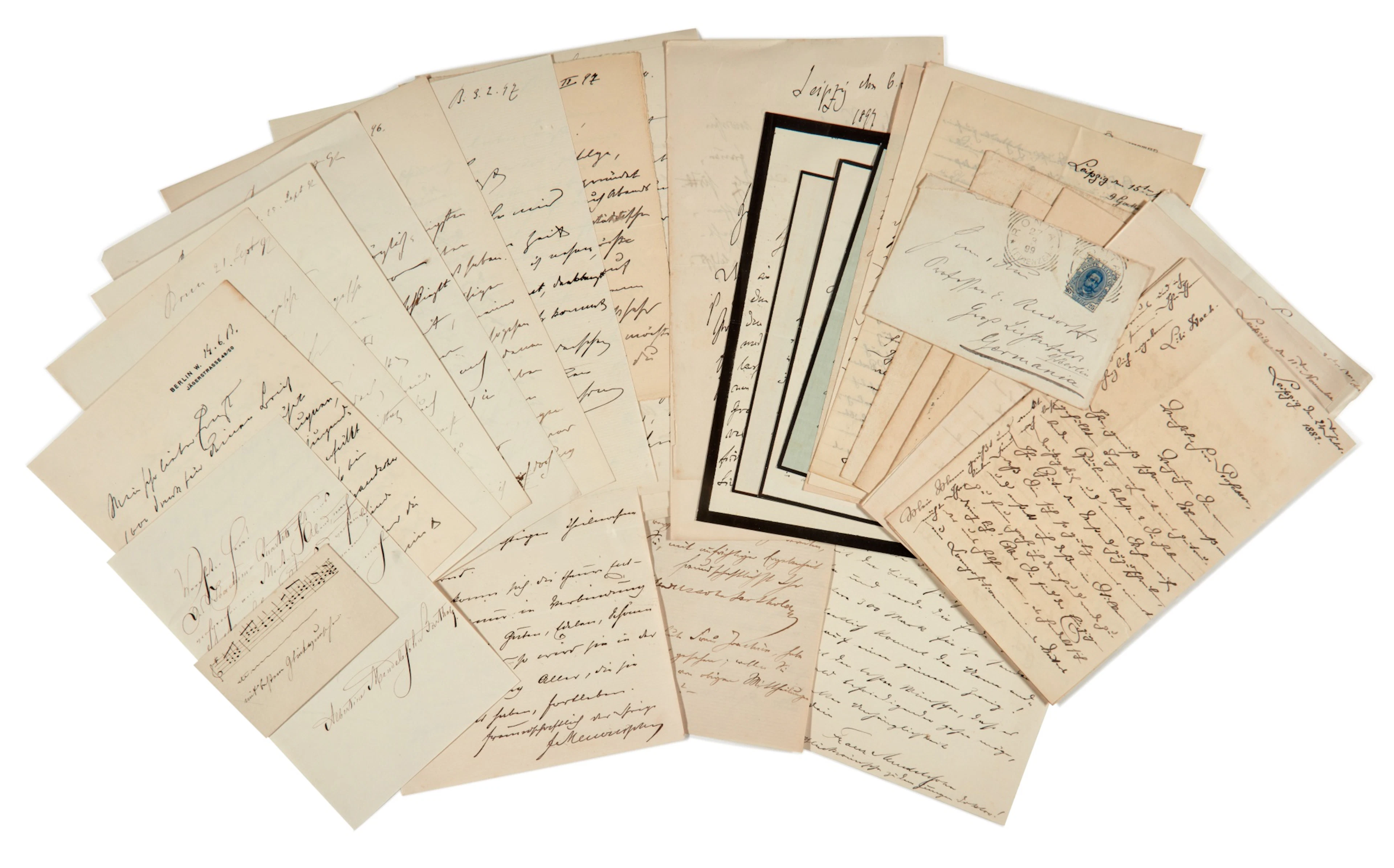 [F. Mendelssohn Bartholdy.] Letters of the Mendelssohn family to Ernst Rudorff