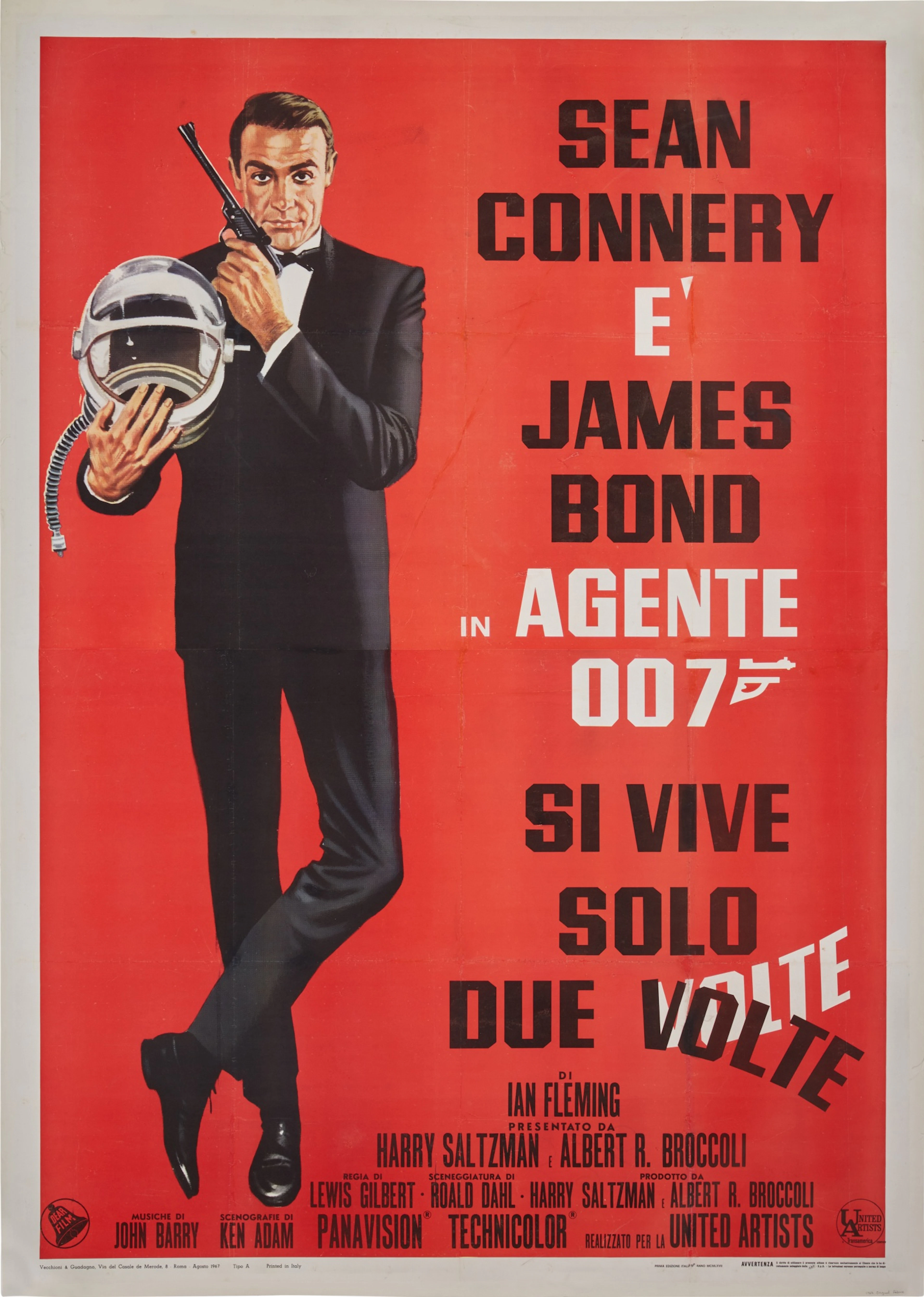 You Only Live Twice / Si Vive Solo due Volte (1967), Poster, Italia