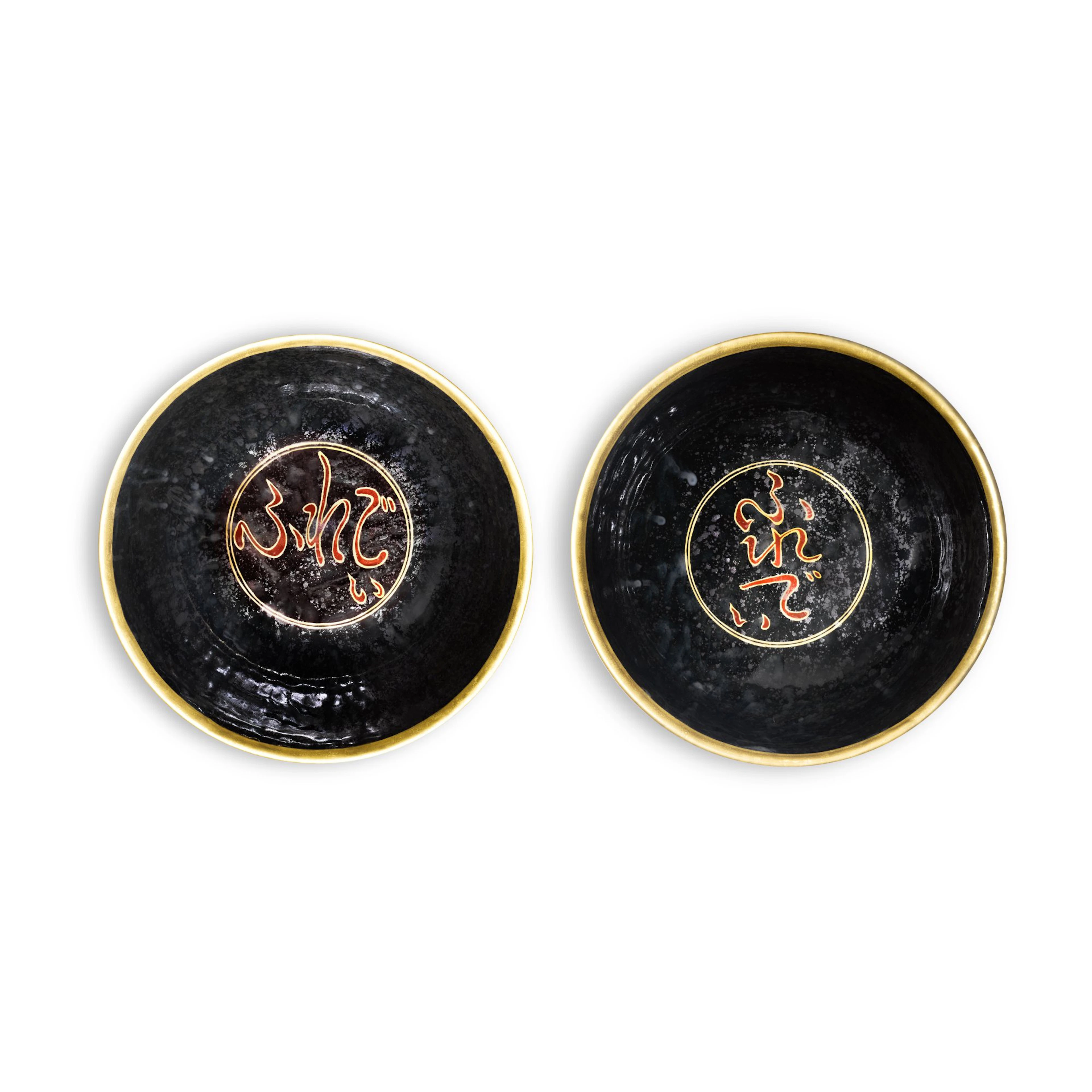 A pair of bowls inscribed Furedi (Freddie) | | Signed...