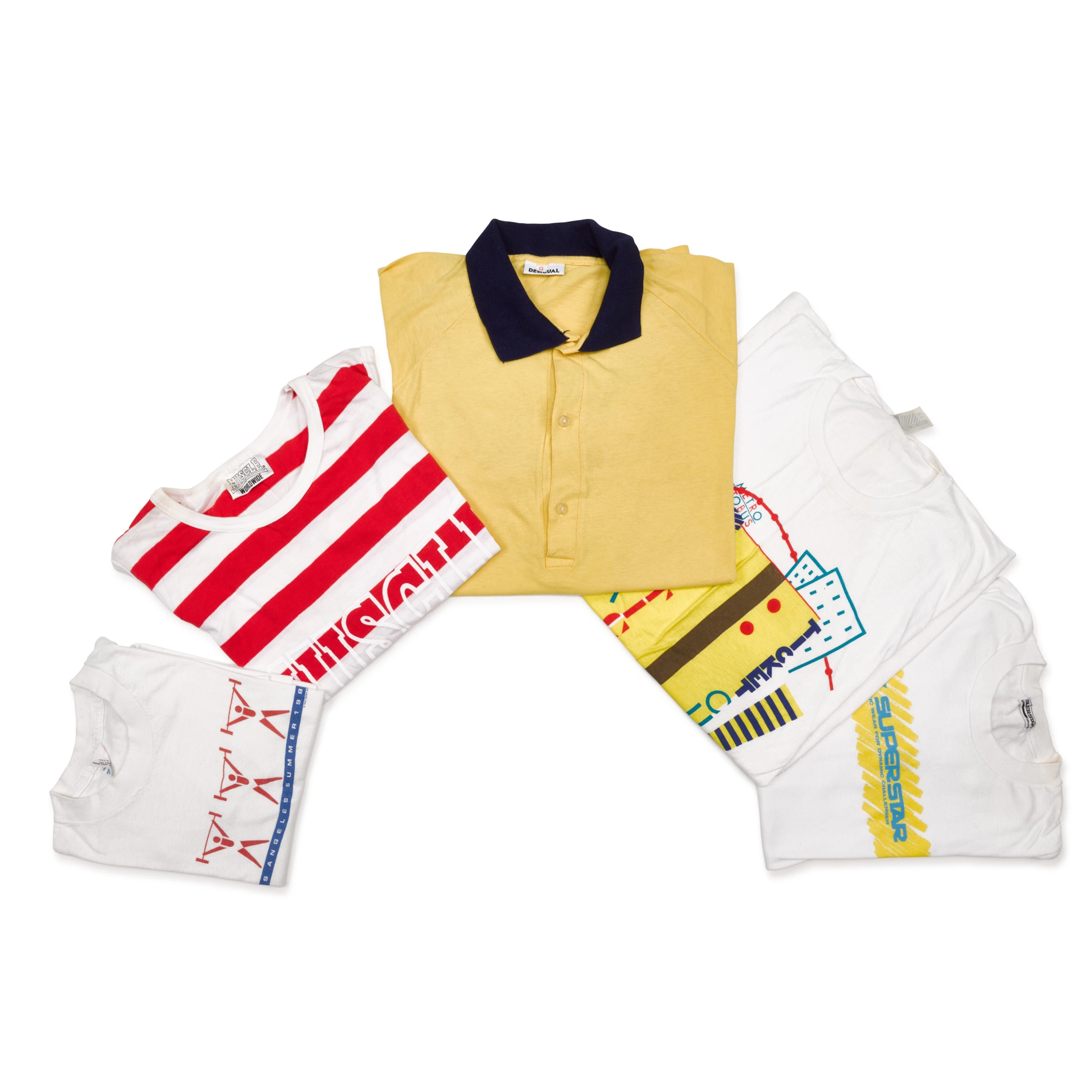 Freddie Mercury's t-shirts and vests including a summer...