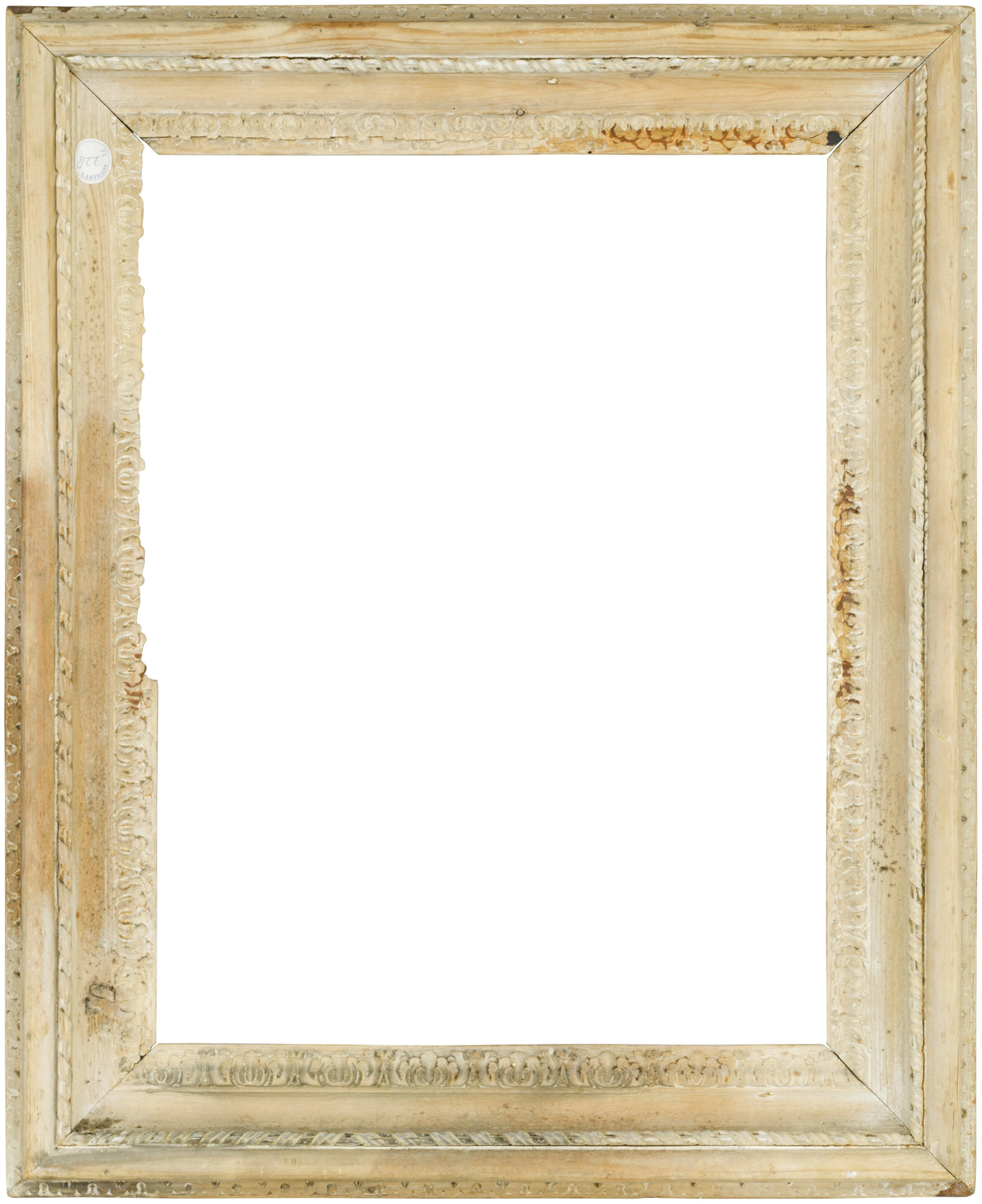 A 17th or 18th century carved 'Salvator Rosa' frame