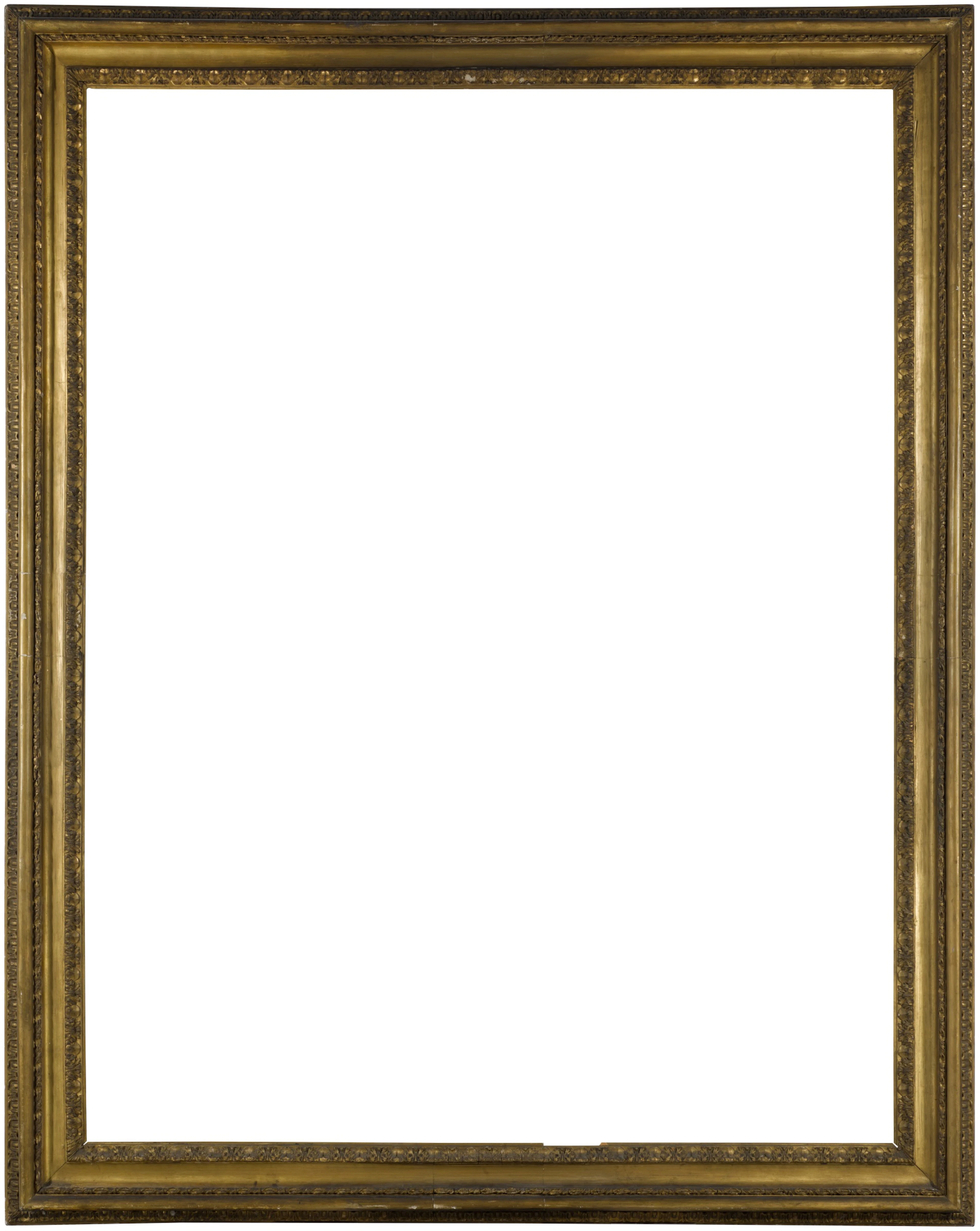 An 18th century Roman 'Salvator Rosa' carved giltwood frame