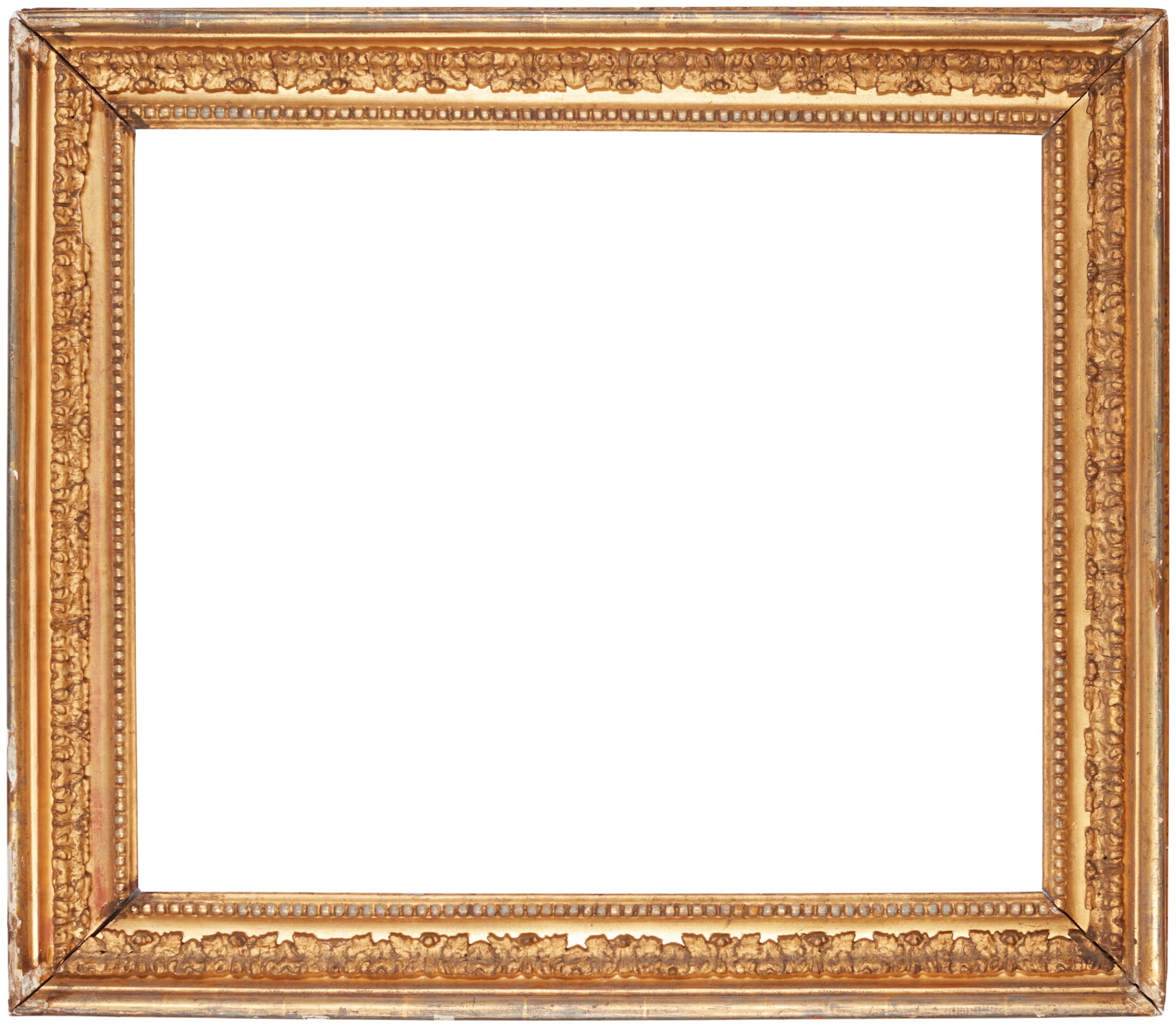 A charming late 18th century Italian carved giltwood 'Salvator Rosa' frame
