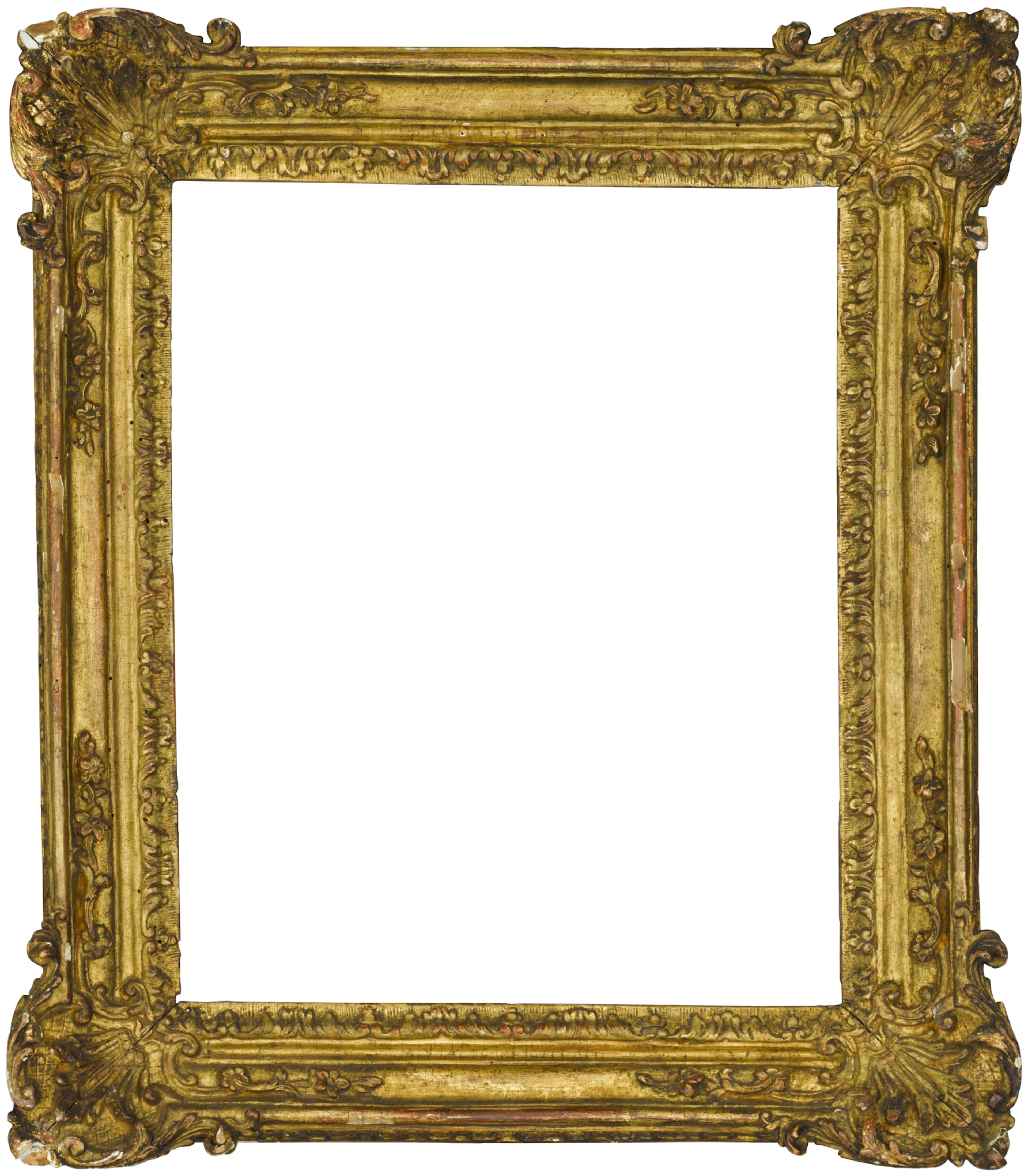 A Régence carved giltwood frame