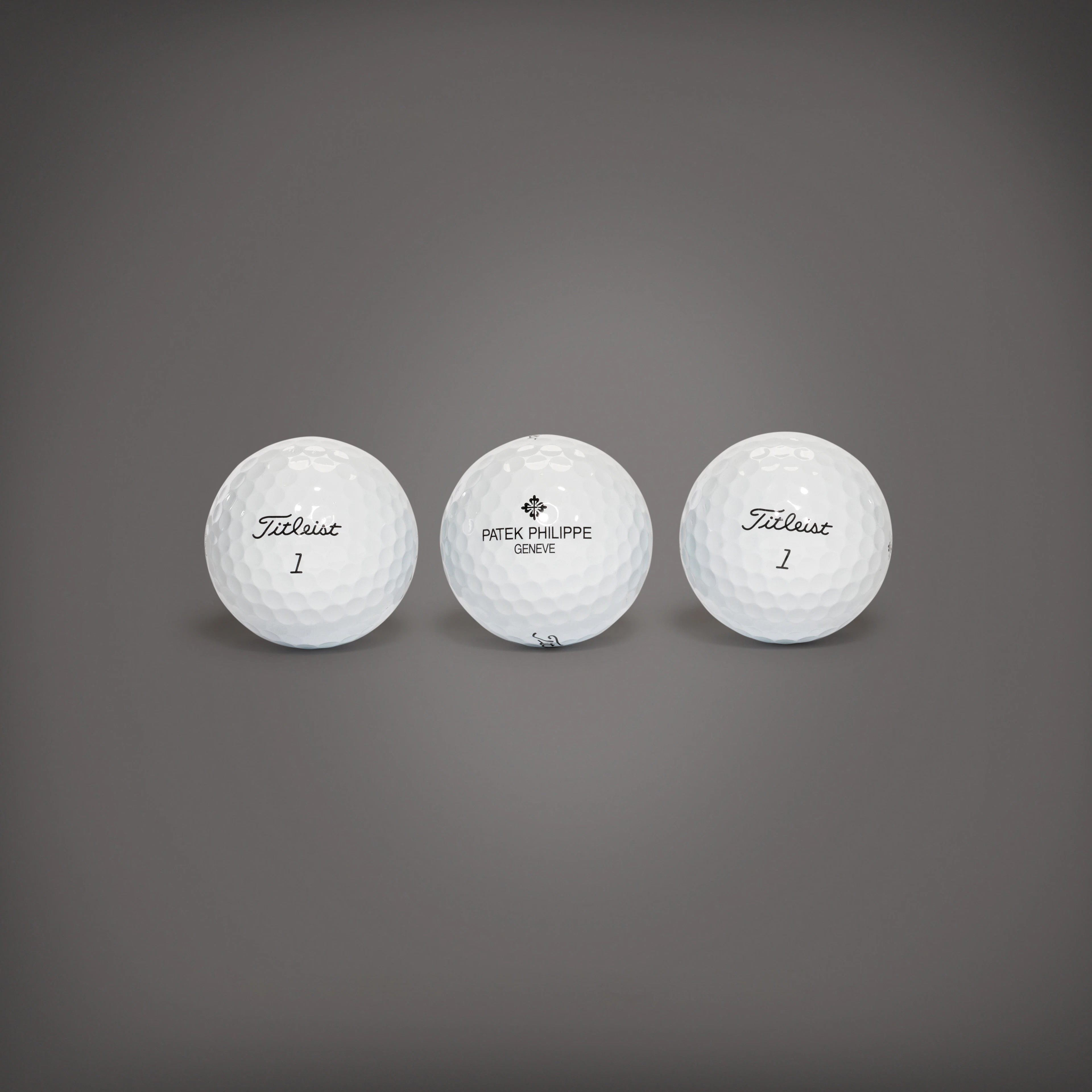 Set of three golf balls | Circa 2018