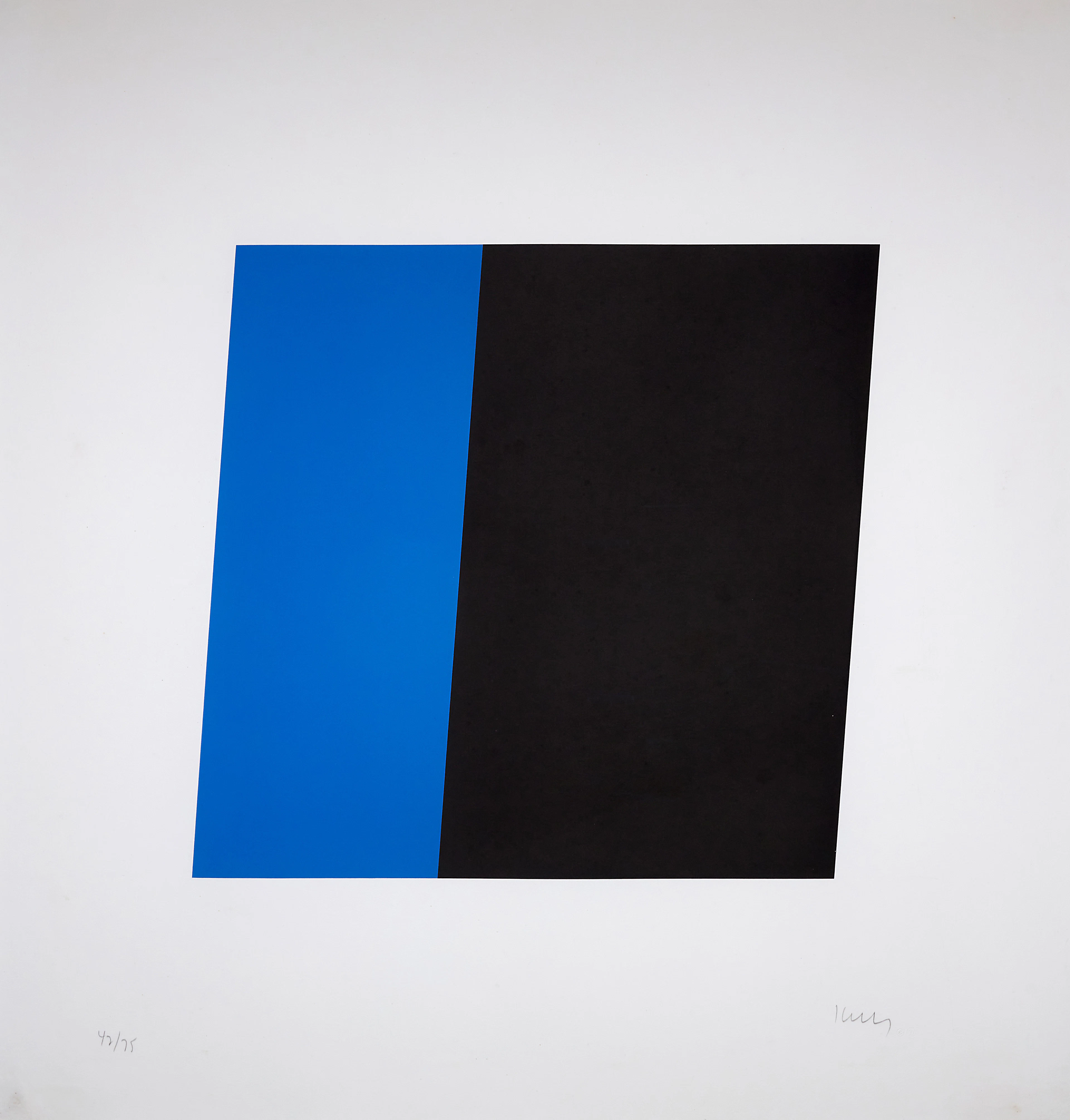 Blue/Black, from Series of Ten Lithographs