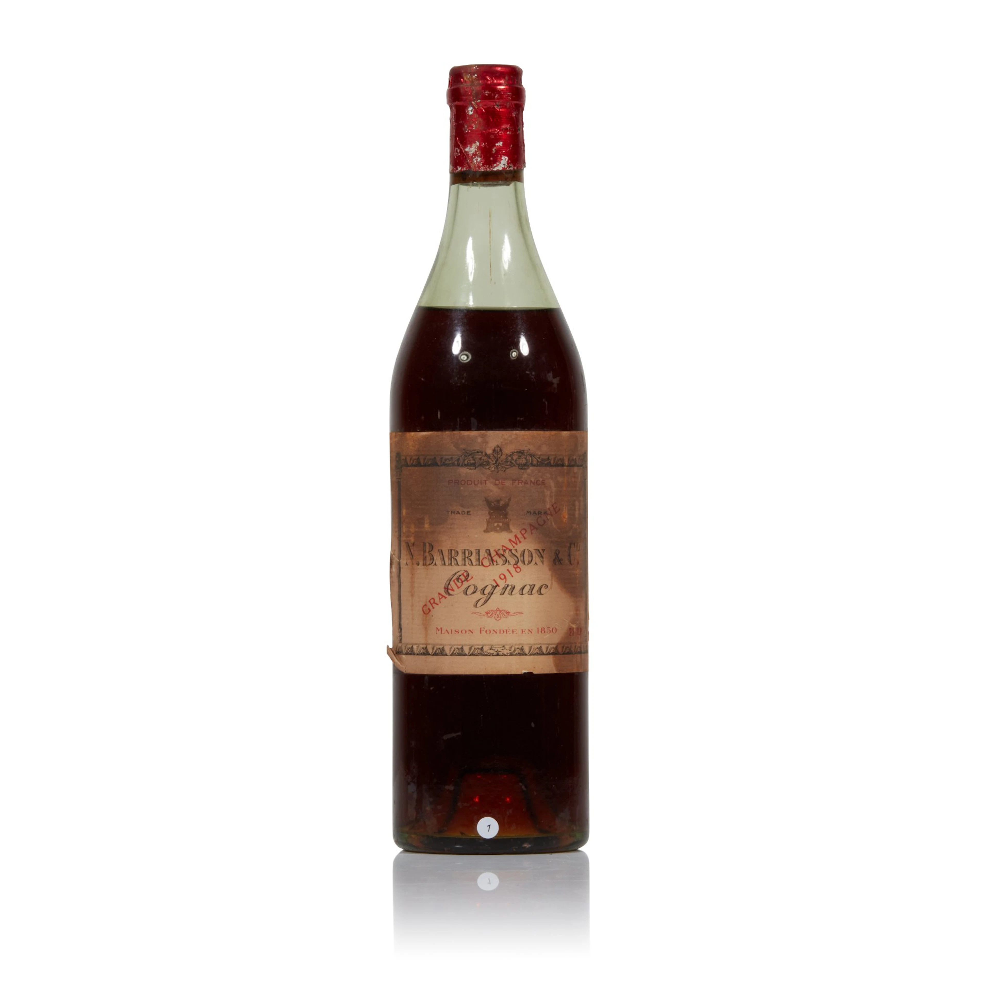 . Barriasson & Co. Grande Champagne Cognac 1918 (1 BT)